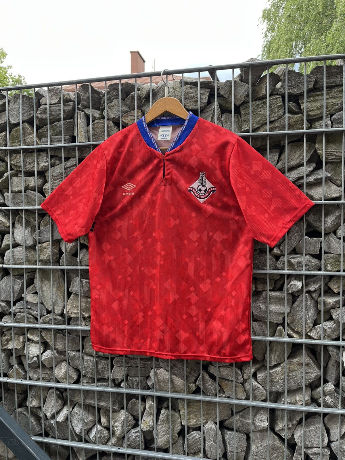 Vintage Rare Oldham Athletic Away 1989-1990 Umbro Shirt Jersey Size US L / EU 52-54 / 3 - 8 Thumbnail