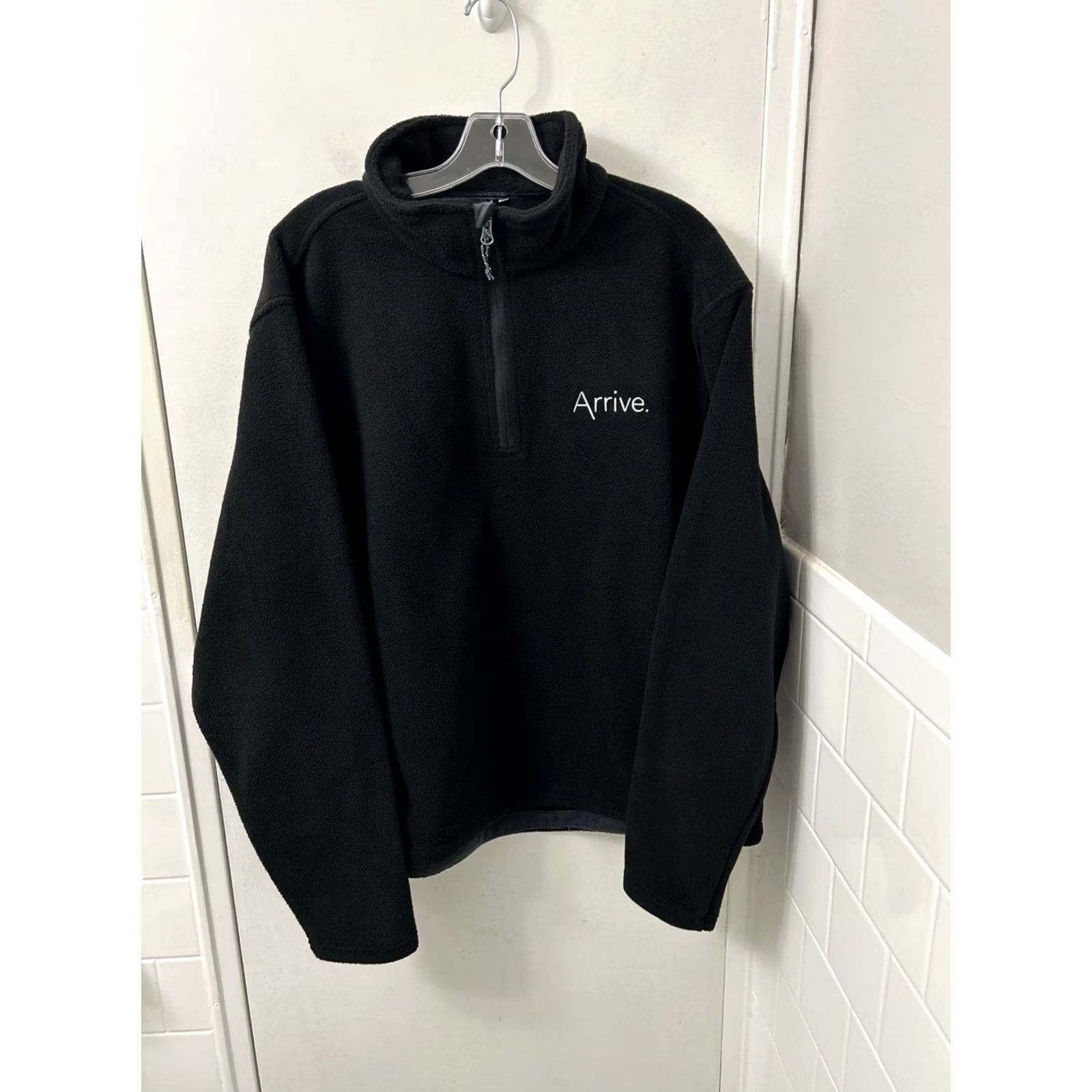 Port Authority VINTAGE Port Authority 1/4 Zip Fleece Jacket Mens L Black Arrive Sweatshirt L/S NWT Size US L / EU 52-54 / 3 - 4 Thumbnail