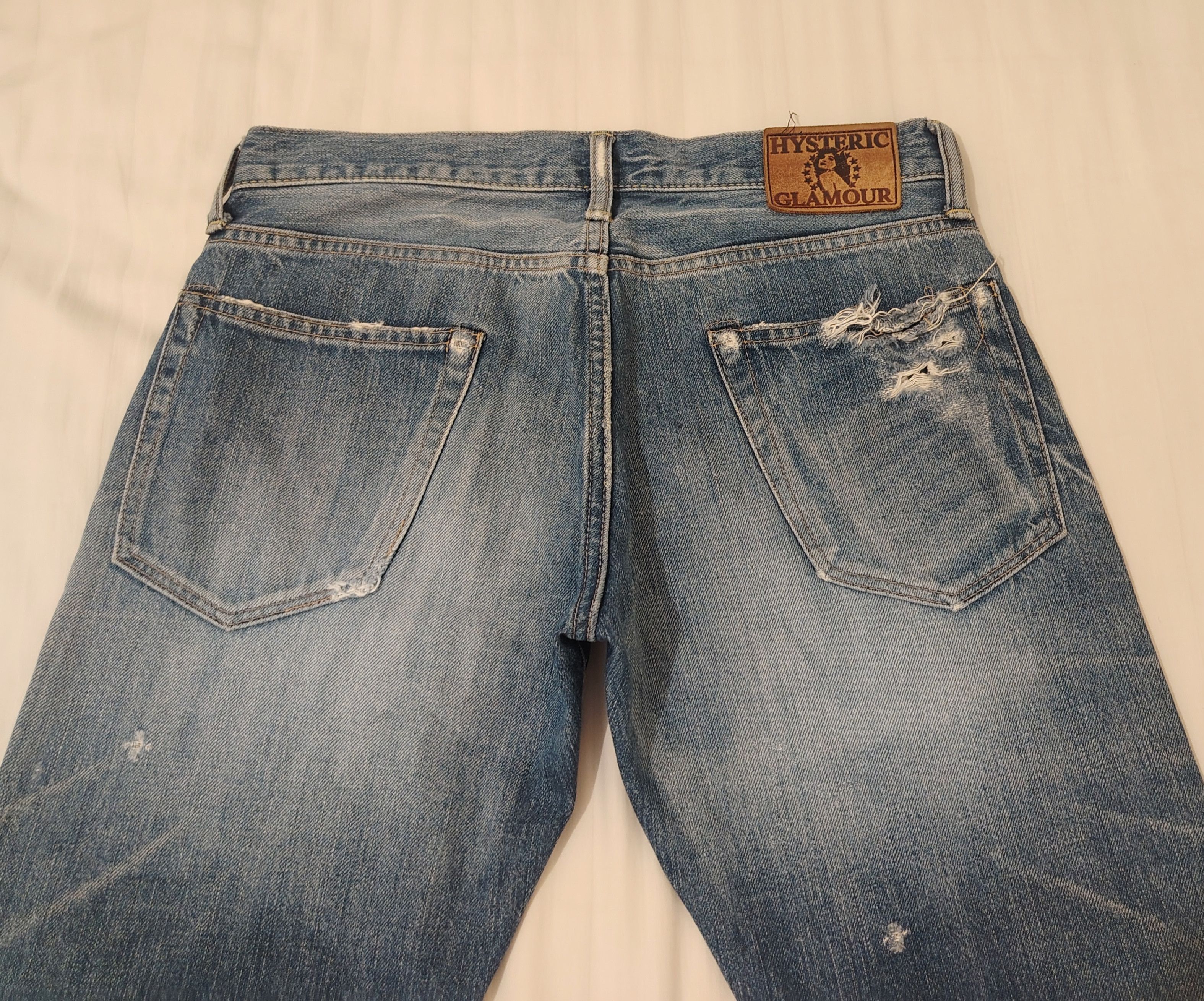 Hysteric Glamour Thrashed Distressed Hysteric Glamour Studded Selvedge Jeans Size US 30 / EU 46 - 18 Thumbnail
