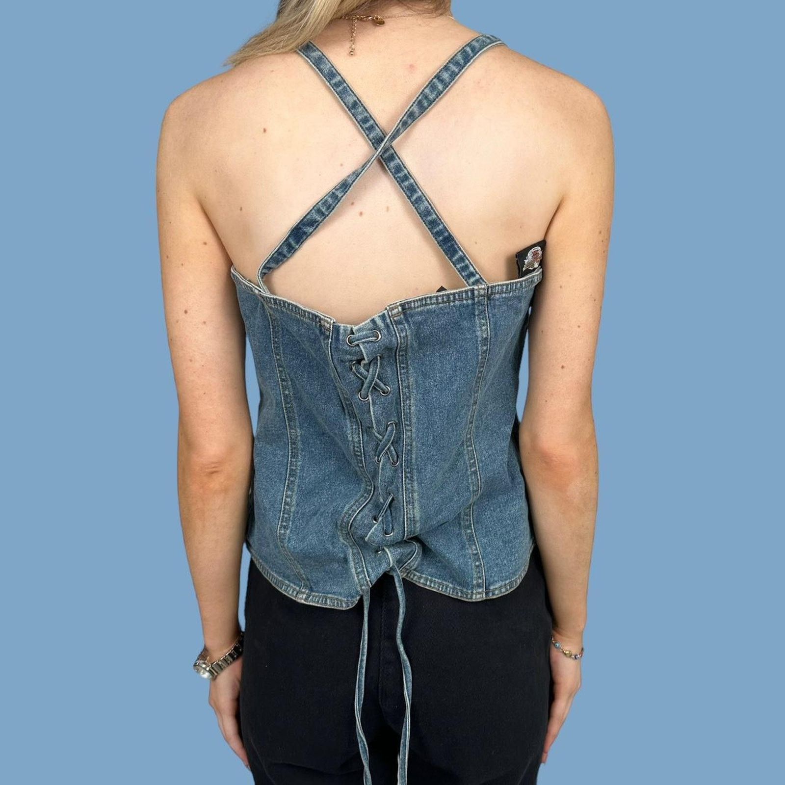 Harley Davidson Vintage womans harley davidson denim Top Size XL / US 12-14 / IT 48-50 - 5 Thumbnail