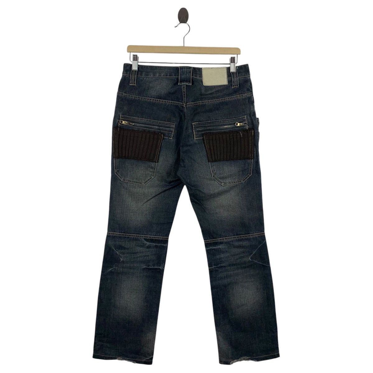 Japanese Brand × PPFM PPFM zipper bondage multipocket waxed jeans Size US 31 - 4 Thumbnail