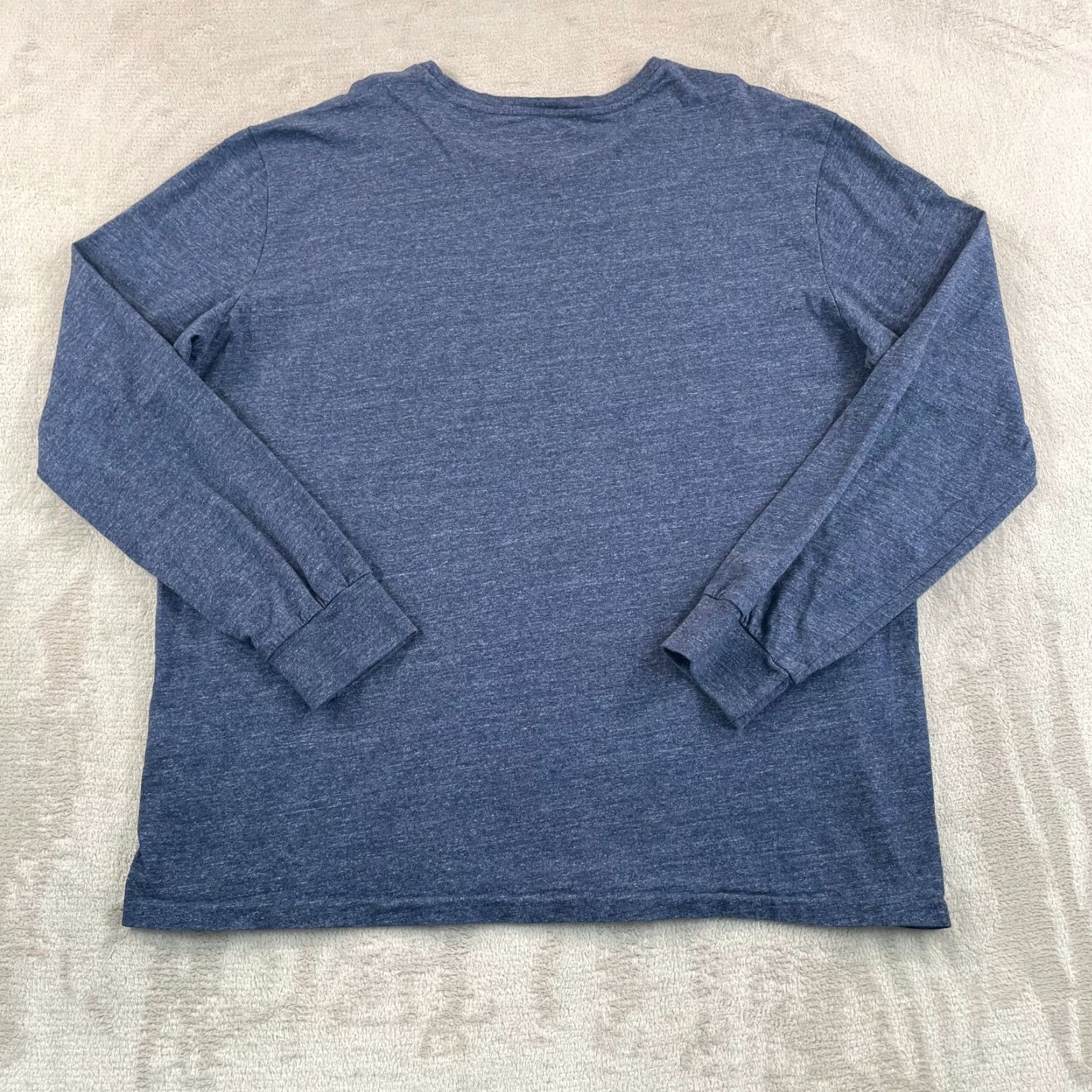 Polo Ralph Lauren Polo Ralph Lauren T Shirt Men XL Heather Blue Pocket Pony Preppy Crew Neck LS Size US XL / EU 56 / 4 - 4 Thumbnail