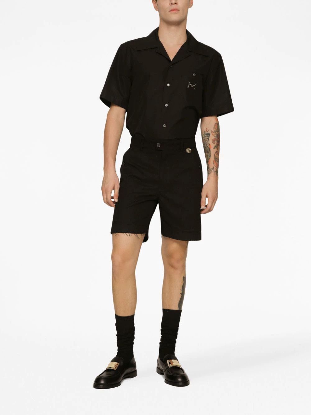 Dolce & Gabbana Dolce&Gabbana High-Waist Loose Cotton Bermuda Shorts 46 Size US 30 / EU 46 - 9 Thumbnail
