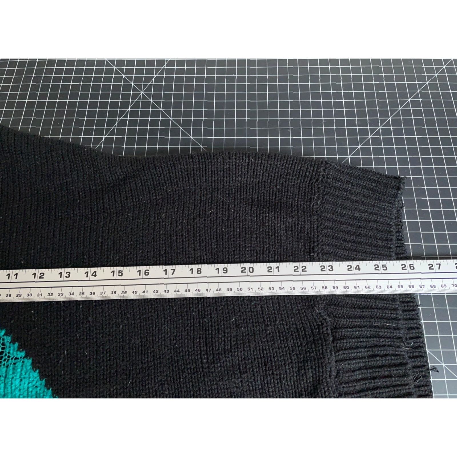 Vintage VINTAGE Sweater Geometric Stained Glass Window Knit Black Lightweight Women Large Crew Neck 80s 90s Pullover Womens Size L / US 10 / IT 46 - 6 Thumbnail