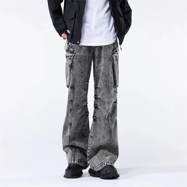 VIBE Multi Pocket Vintage Baggy Cargo Jean Size US 34 / EU 50 - 7 Thumbnail