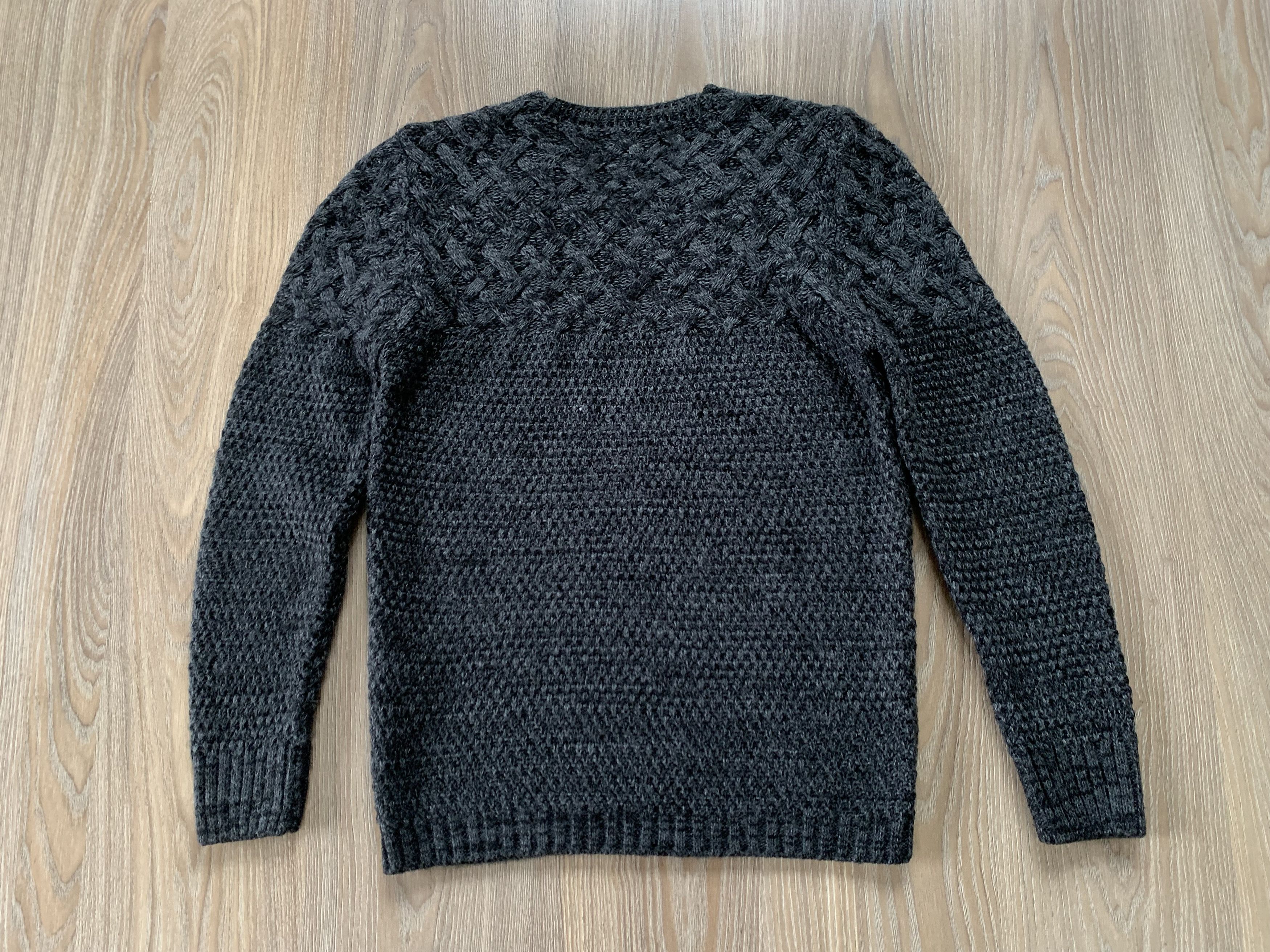 Japanese Brand Cipo & Baxx Knit Wool Gray Sweater Size US L / EU 52-54 / 3 - 3 Thumbnail