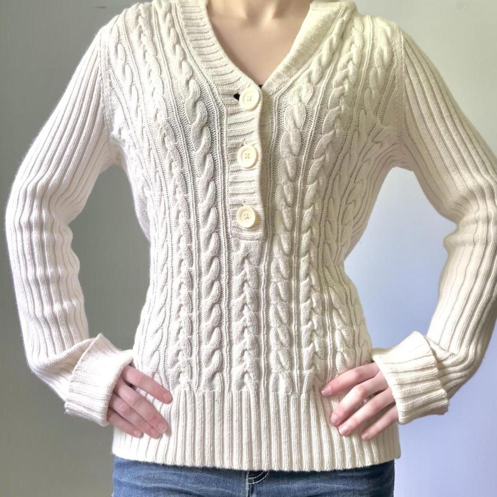 Other Jones New York Sport cable knit sweater Size S / US 4 / IT 40 - 8 Thumbnail