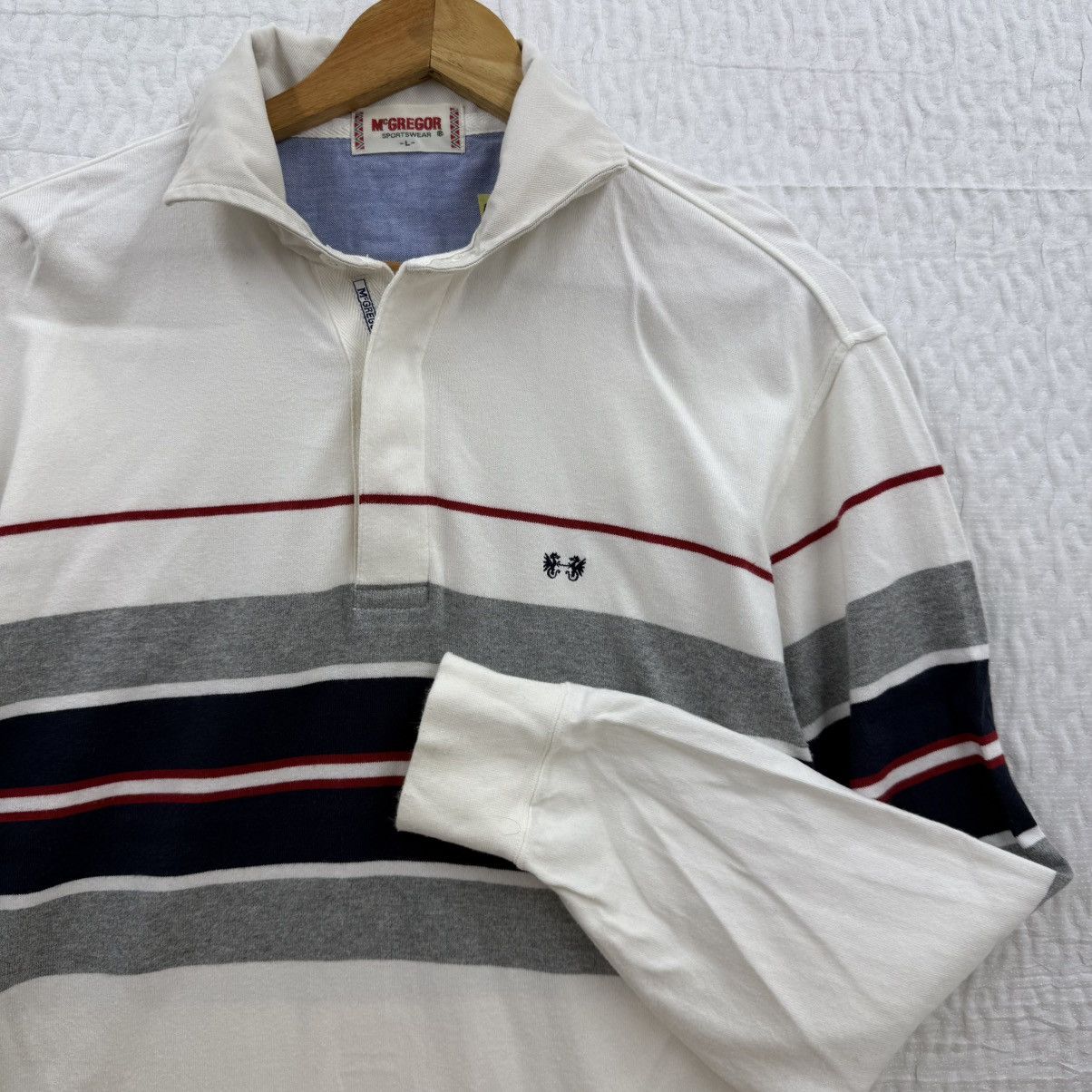 McGregor Vintage McGregor stripes Long Polo Shirt Size US L / EU 52-54 / 3 - 3 Thumbnail