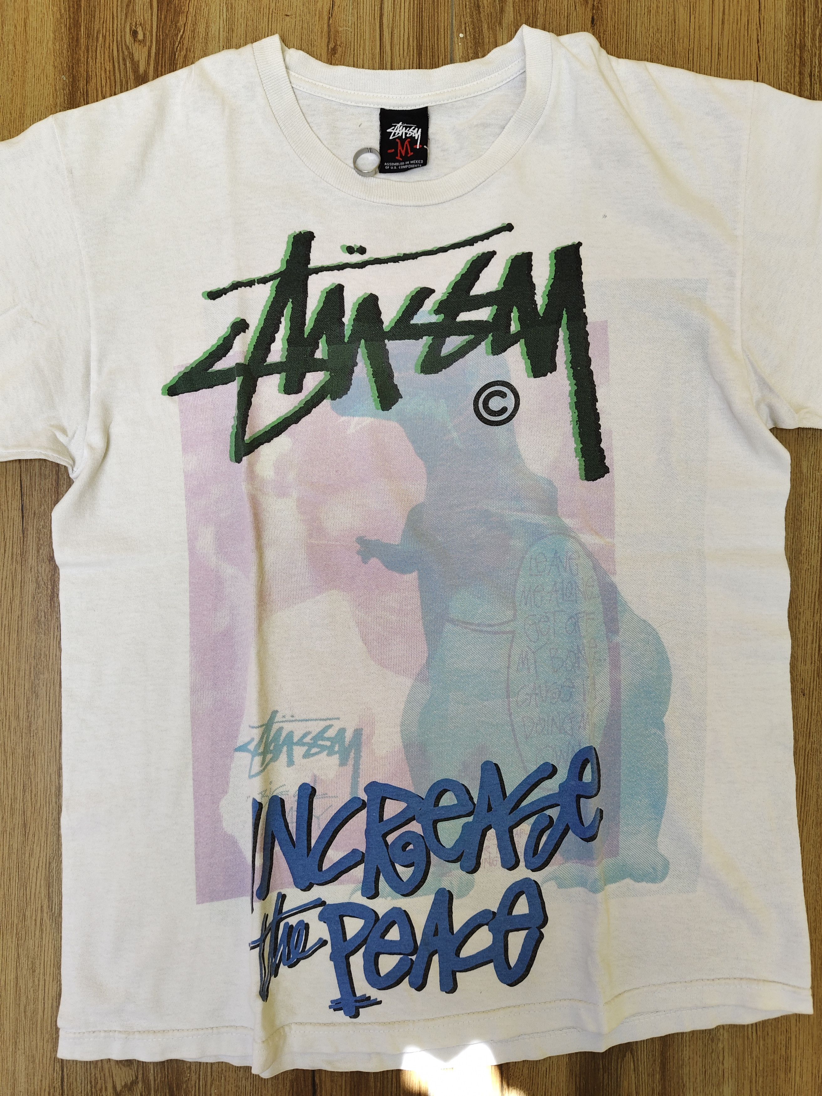 Stussy Stussy Increase the peace photo tee Size US M / EU 48-50 / 2 - 2 Thumbnail