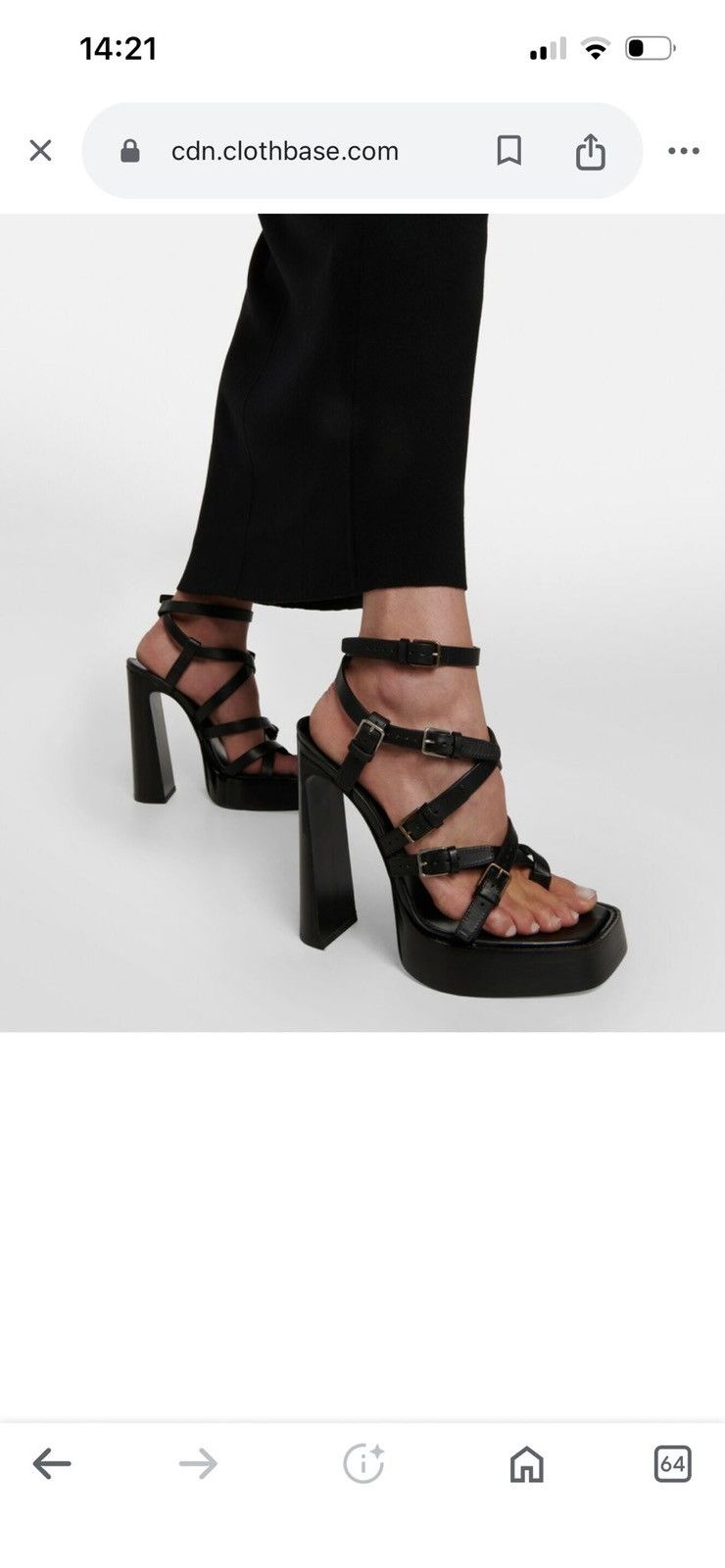Saint Laurent Paris New Saint Laurent Platz Sandals IT 38.5/ US 8.5 Size US 8.5 / IT 38.5 - 10 Thumbnail