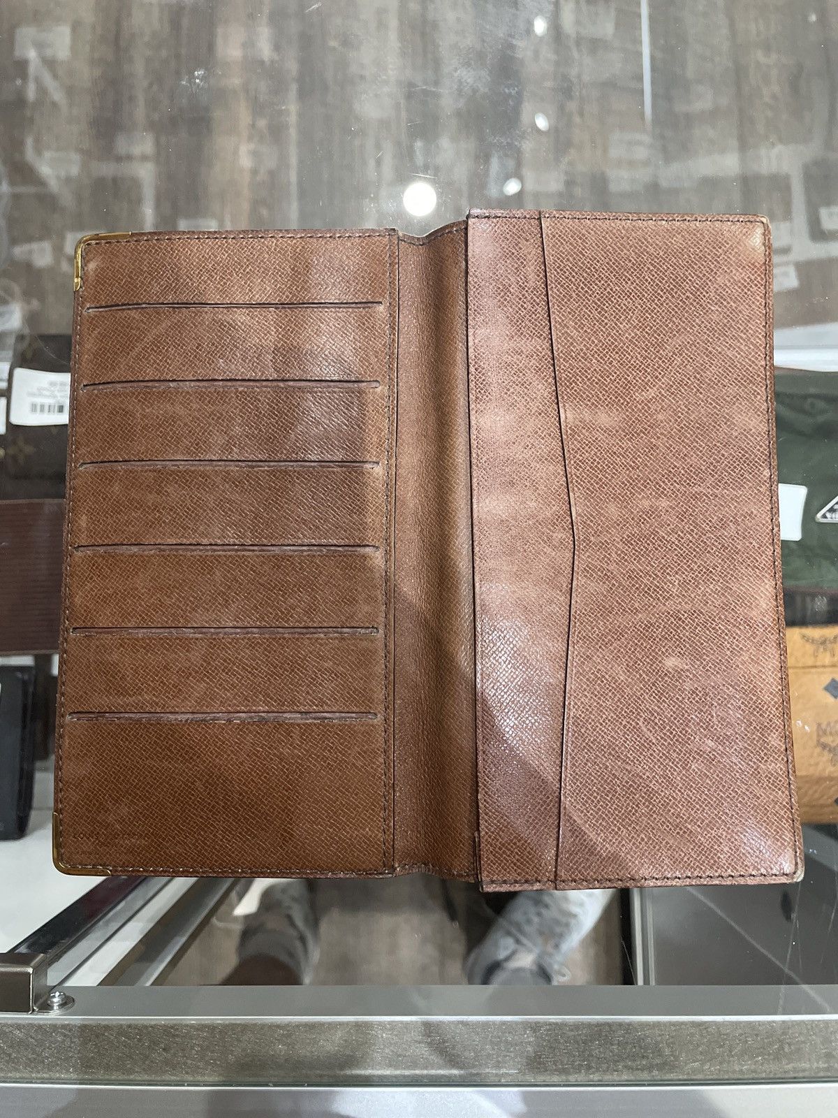Louis Vuitton Louis Vuitton Monogram Long Wallet Checkbook Size ONE SIZE - 3 Thumbnail