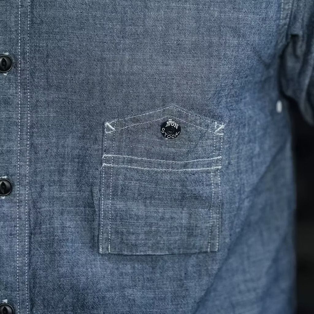PPFM Non stock amekaji 1942 type chambray shirt Size US XL / EU 56 / 4 - 4 Thumbnail