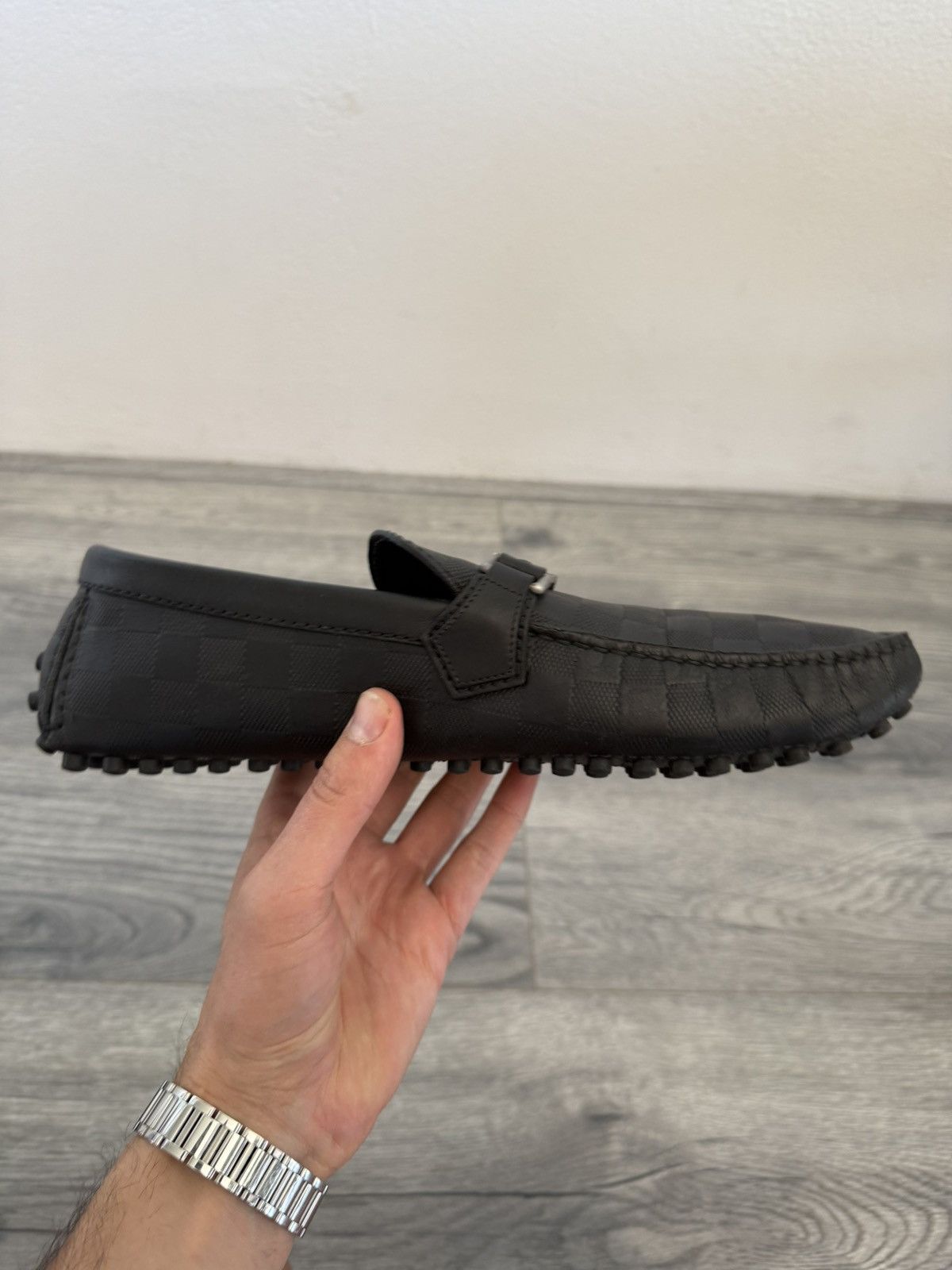 Louis Vuitton Louis Vuitton Damier Loafers with Silver LV Bit Size US 9 / EU 42 - 13 Thumbnail