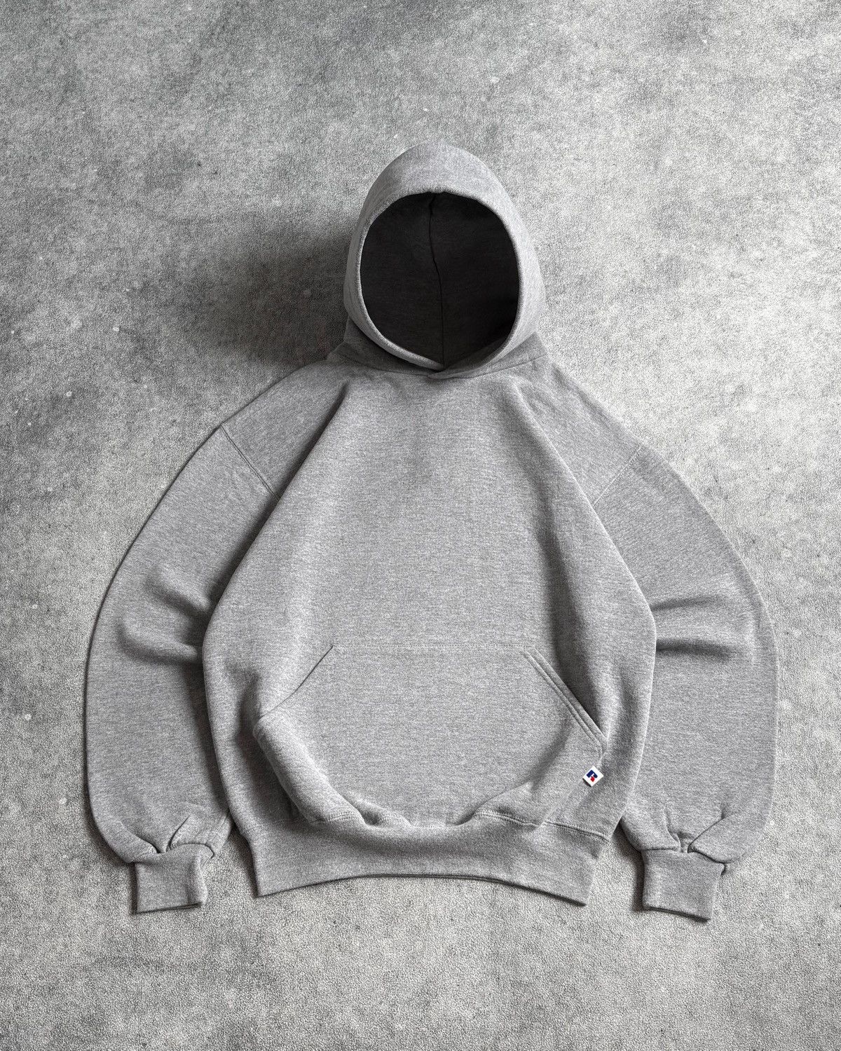 DEADSTOCK! Heather Grey RUSSELL Hoodie