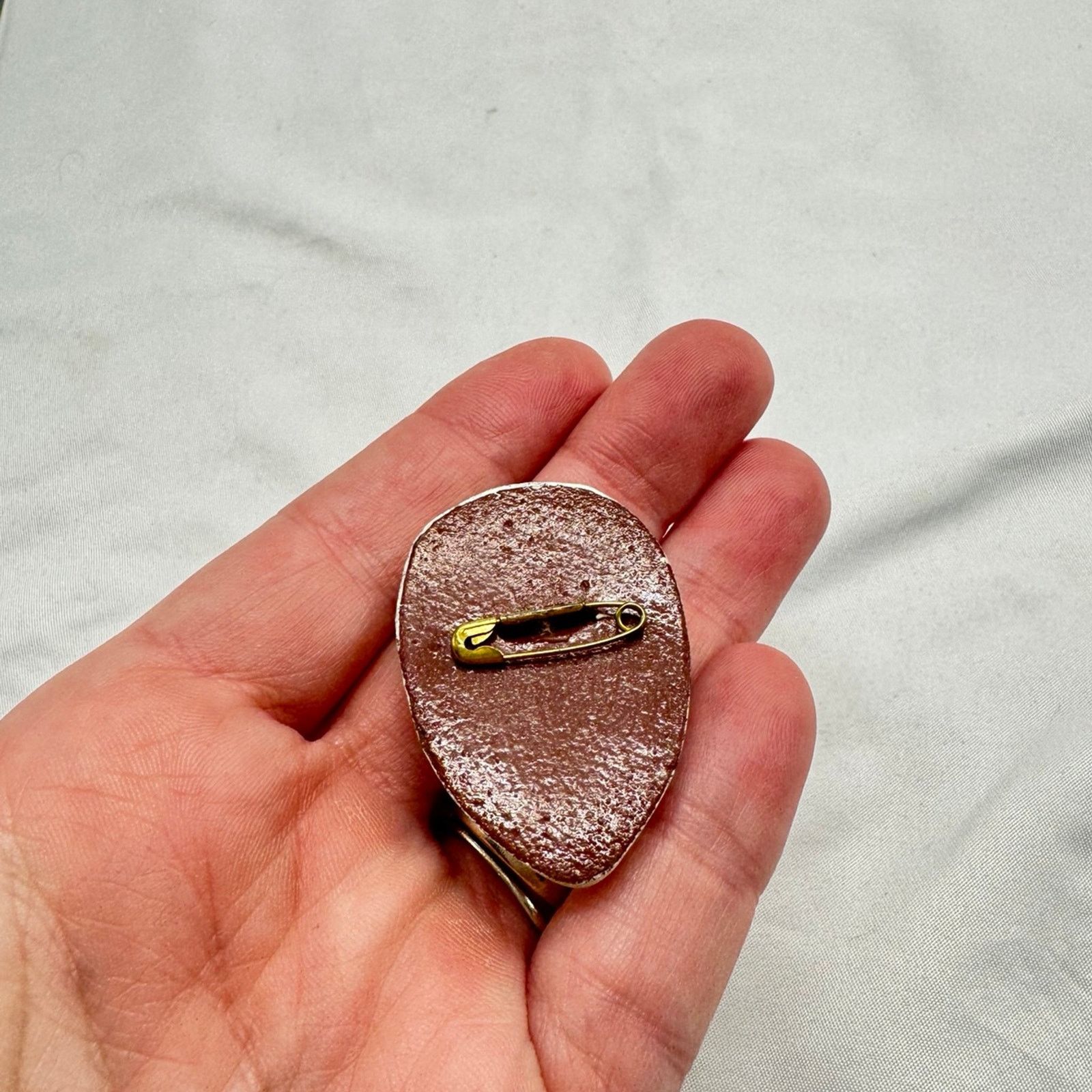 NBDN Nobrandedon VTG hand painted hand carved wood harlequin pin Size ONE SIZE - 3 Thumbnail