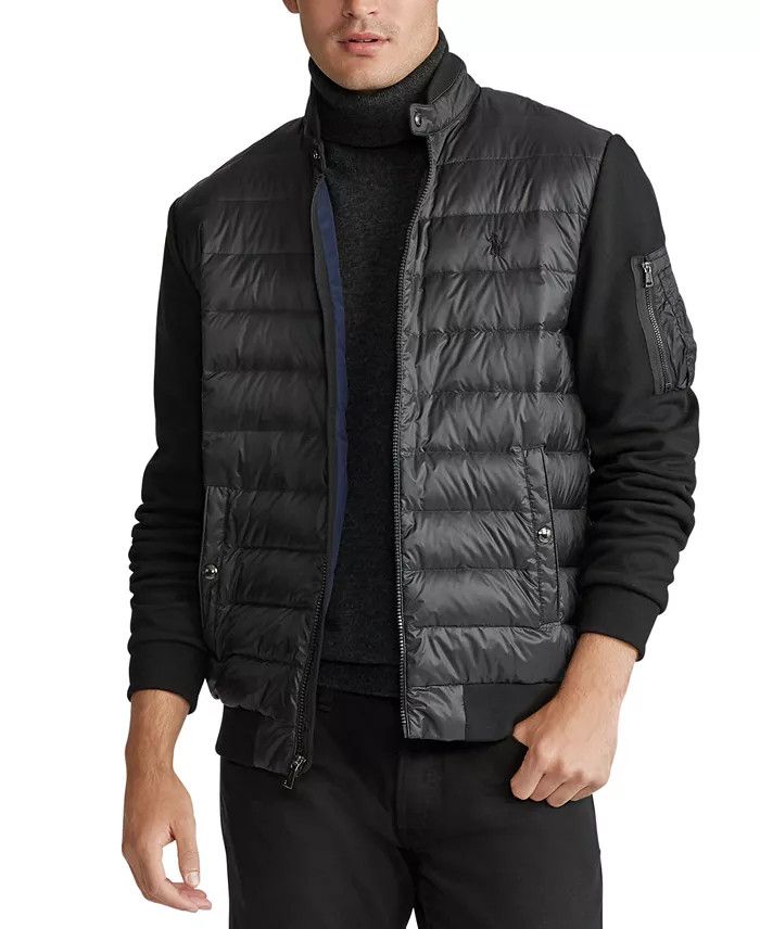 Polo Ralph Lauren Polo Ralph Lauren Hybrid Down Bomber Jacket Size US L / EU 52-54 / 3 - 1 Thumbnail