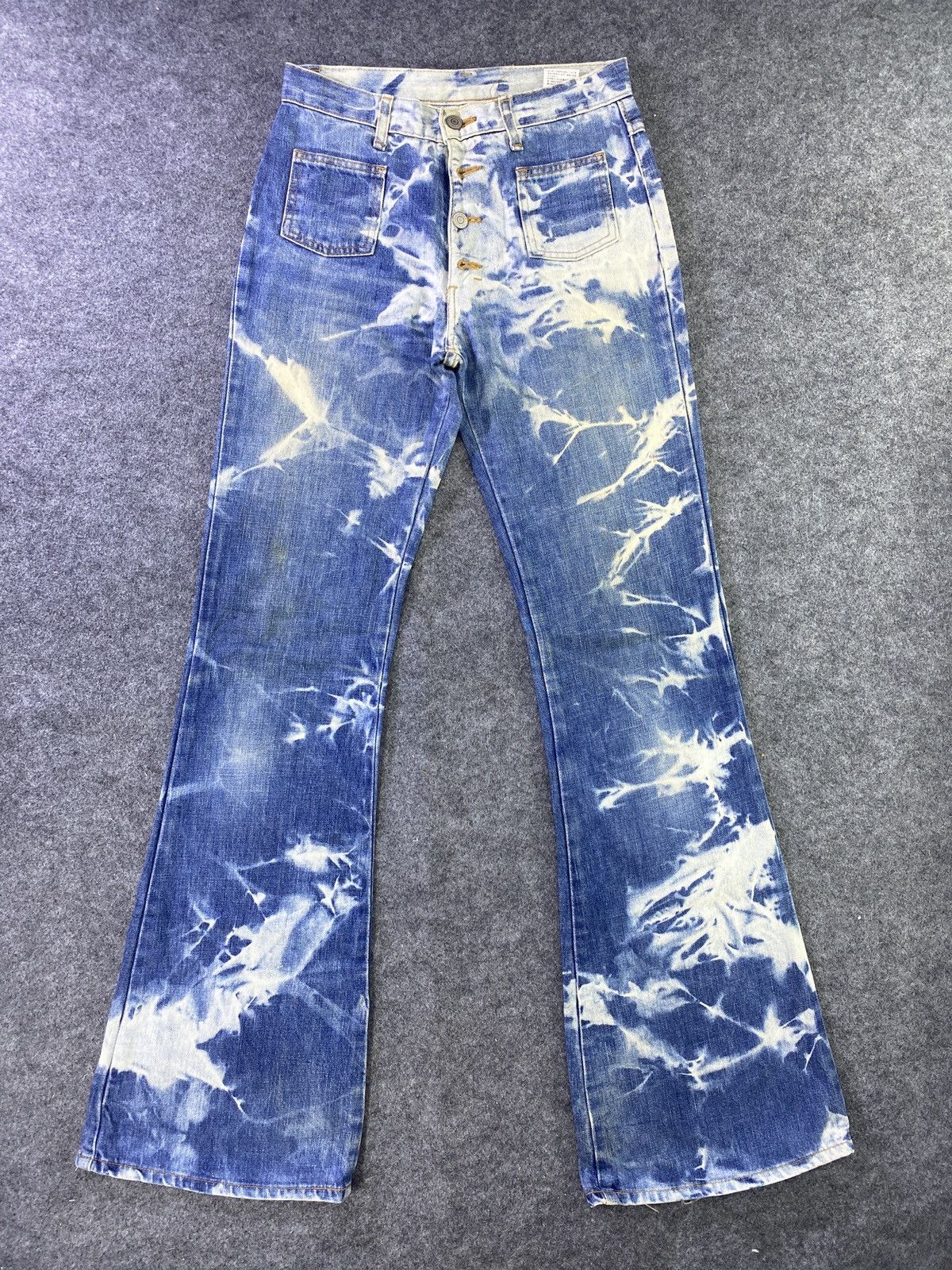 Jean × Vintage × Wrangler Vintage wrangler Flare Lightning Blue Jeans - J953 Size US 28 / EU 44 - 1 Thumbnail
