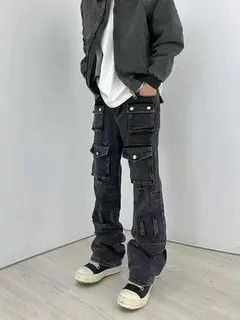 Other Vintage street hip-hop washed multi-pocket work jeans Size US 32 / EU 48 - 6 Thumbnail
