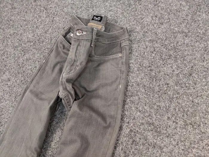 Dolce & Gabbana Vintage 90's Dolce & Gabbana Straig Women's Gray Denim Jeans Size 25" / US 0 / IT 36 - 4 Thumbnail