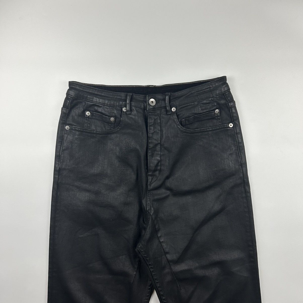 Rick Owens Drkshdw Rick Owens Drkshdw “larry” Waxed Jeans Size US 28 / EU 44 - 2 Thumbnail