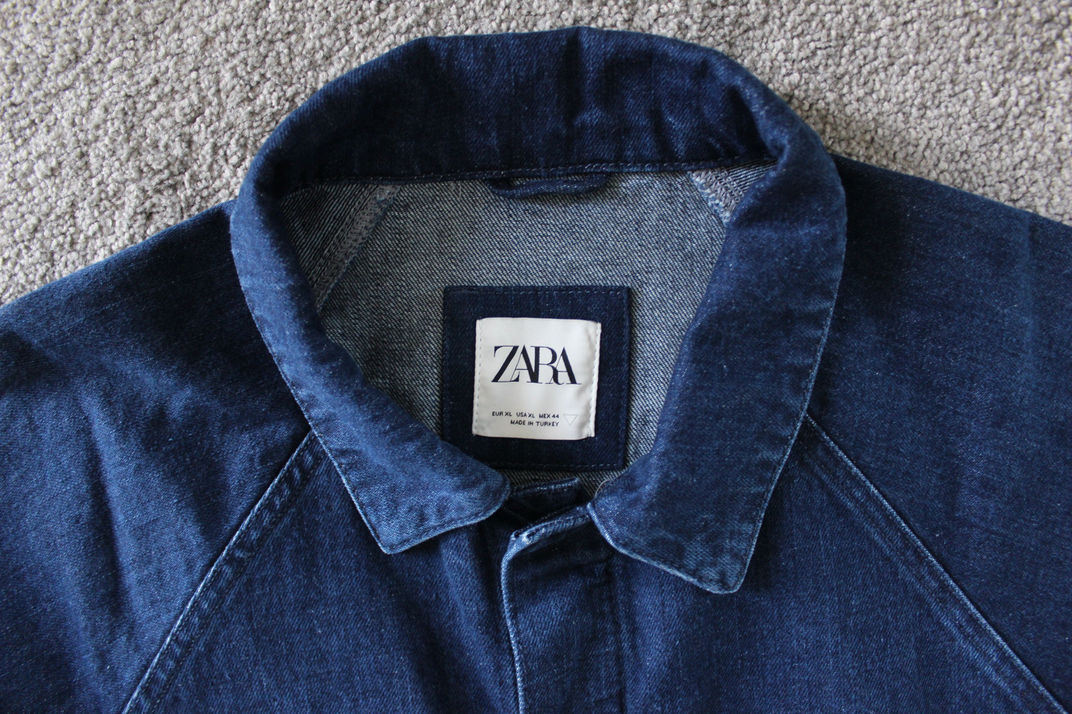 Zara Zara Mens Boxy Fit Ddenim Jacket Blue XL Size US XL / EU 56 / 4 - 2 Thumbnail