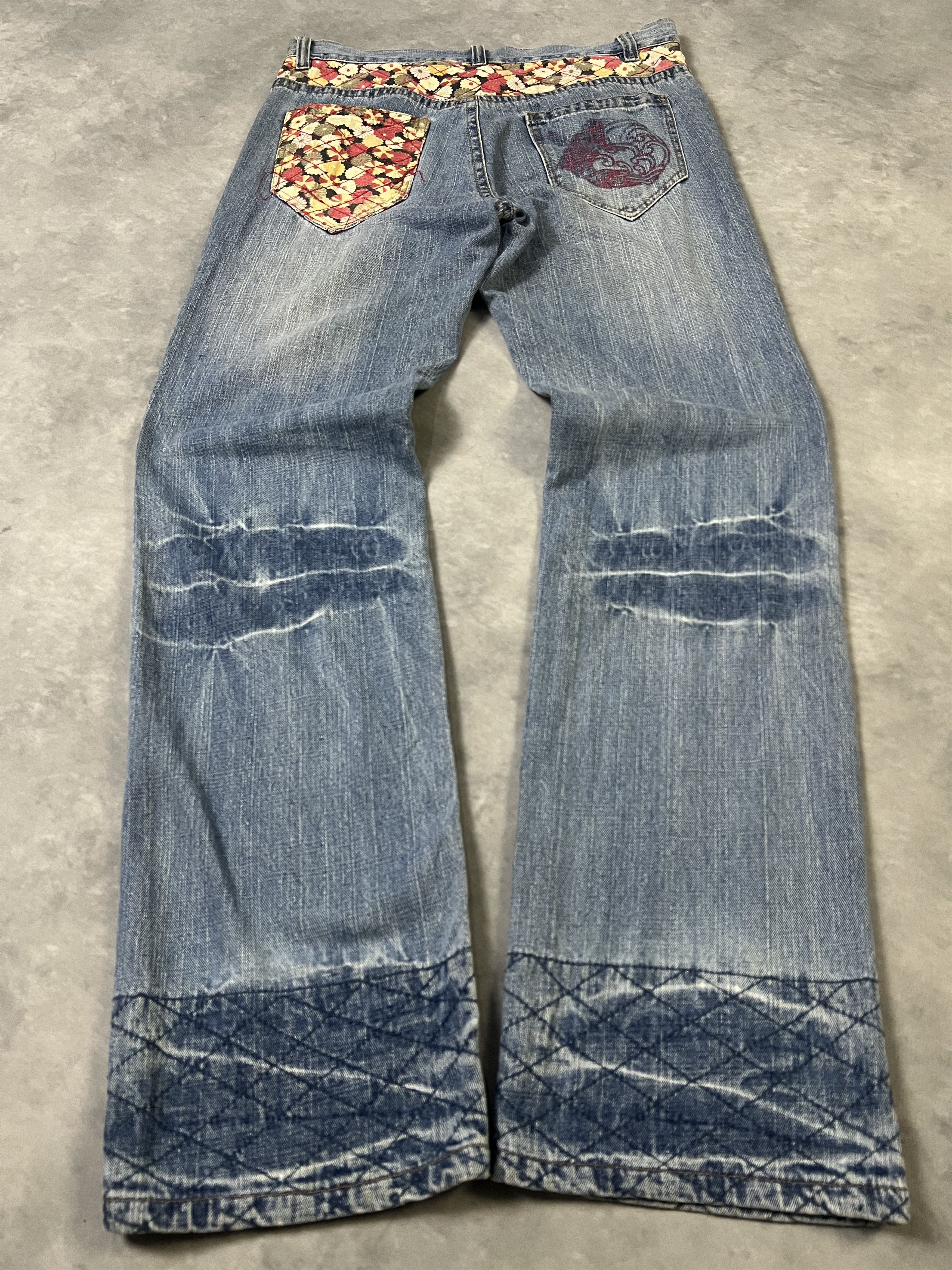 Japanese Brand 2000s Sukajan Hysteric Loose Wash Jeans y2k Lgb Ifsix Size US 34 / EU 50 - 2 Thumbnail