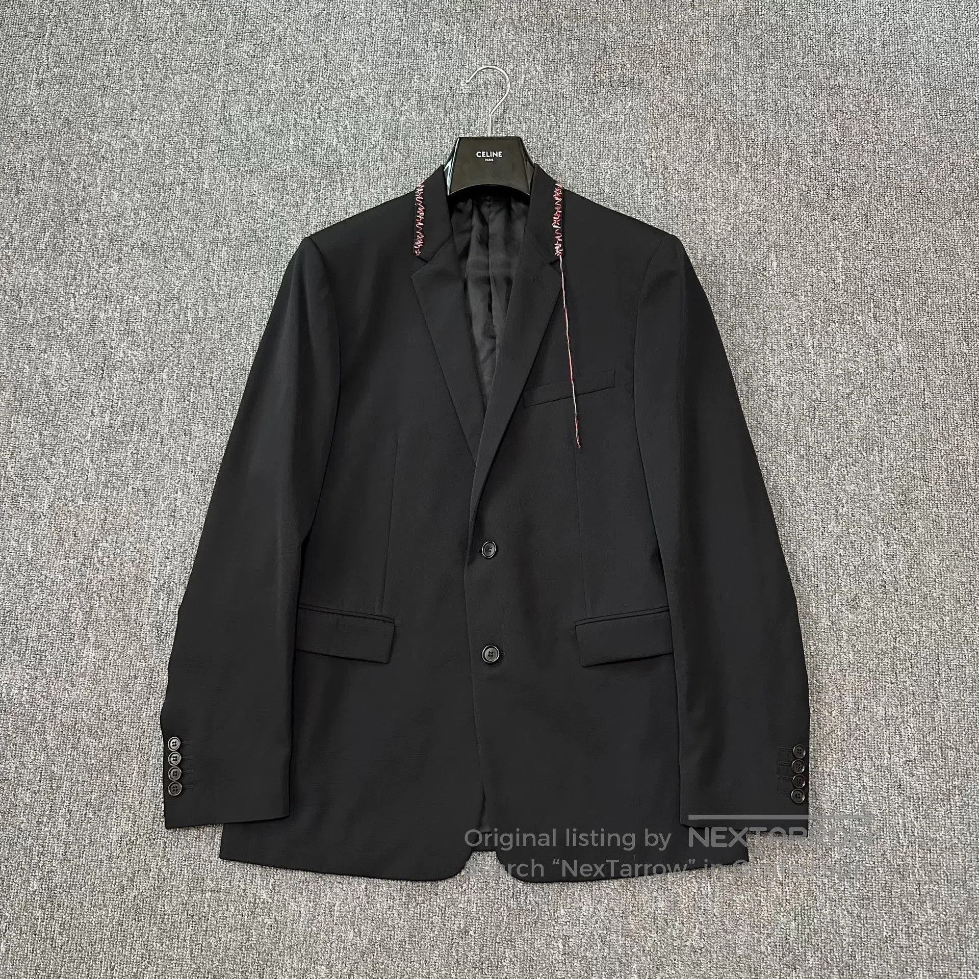 Dior × Hedi Slimane Dior Homme 03 “Napoleon” black wool jacket