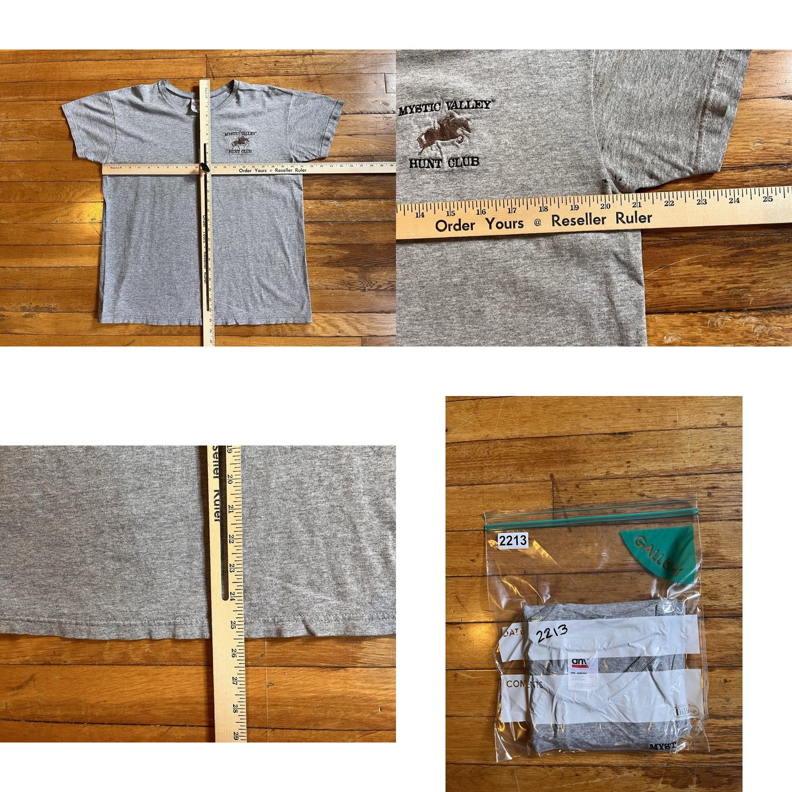 Anvil VINTAGE Mystic Valley Hunt Club Connecticut Shirt Women’s L Grey 90s DISTRESSED Size L / US 10 / IT 46 - 8 Thumbnail