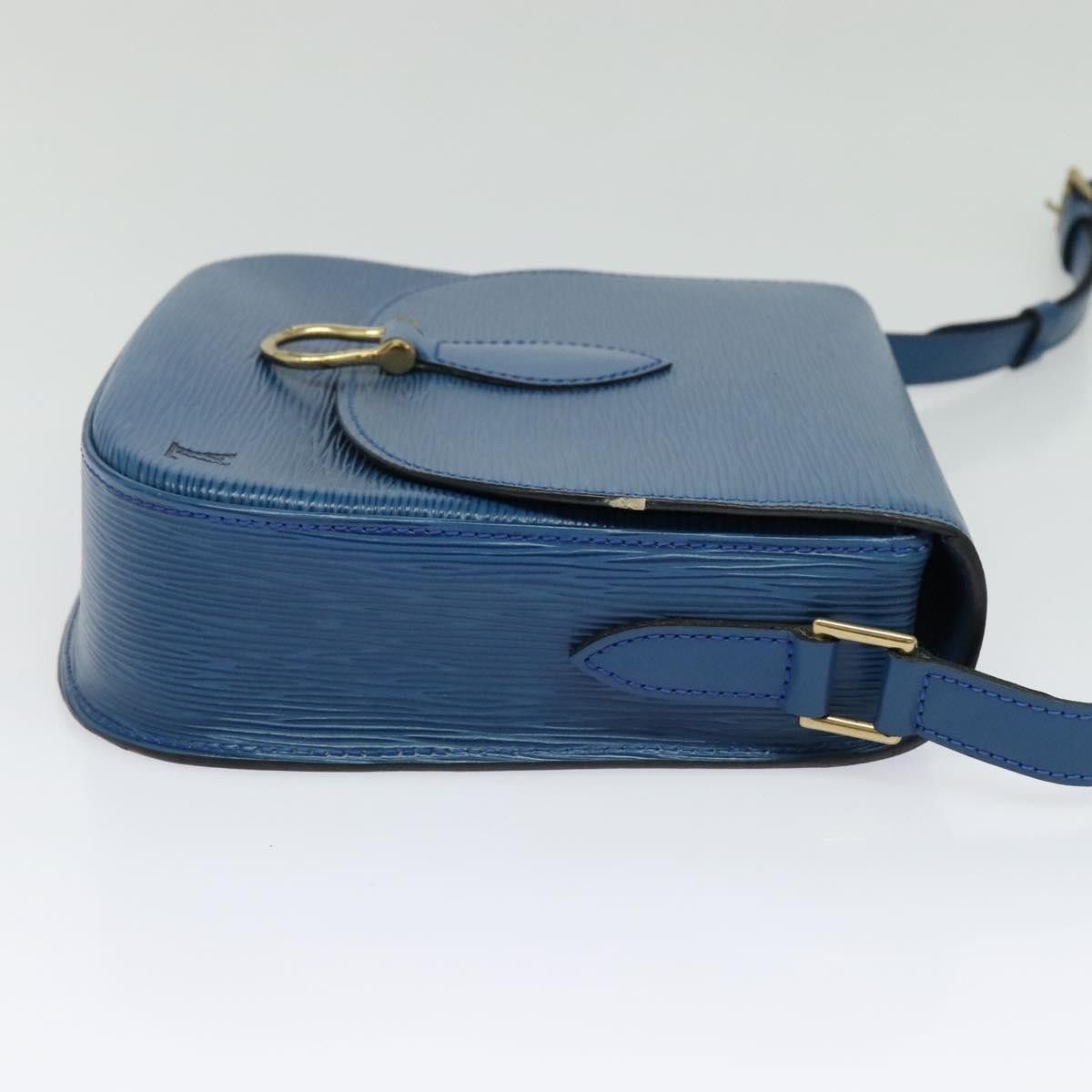 Louis Vuitton LOUIS VUITTON Epi Saint Cloud GM Shoulder Bag Toledo Blue Size ONE SIZE - 4 Thumbnail