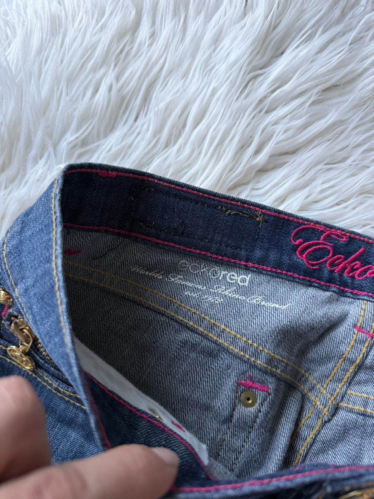 Ecko Unltd. Vintage Ecko Untld Y2K Flared Bootcut Jeans Japanesse Size 30" / US 8 / IT 44 - 7 Thumbnail