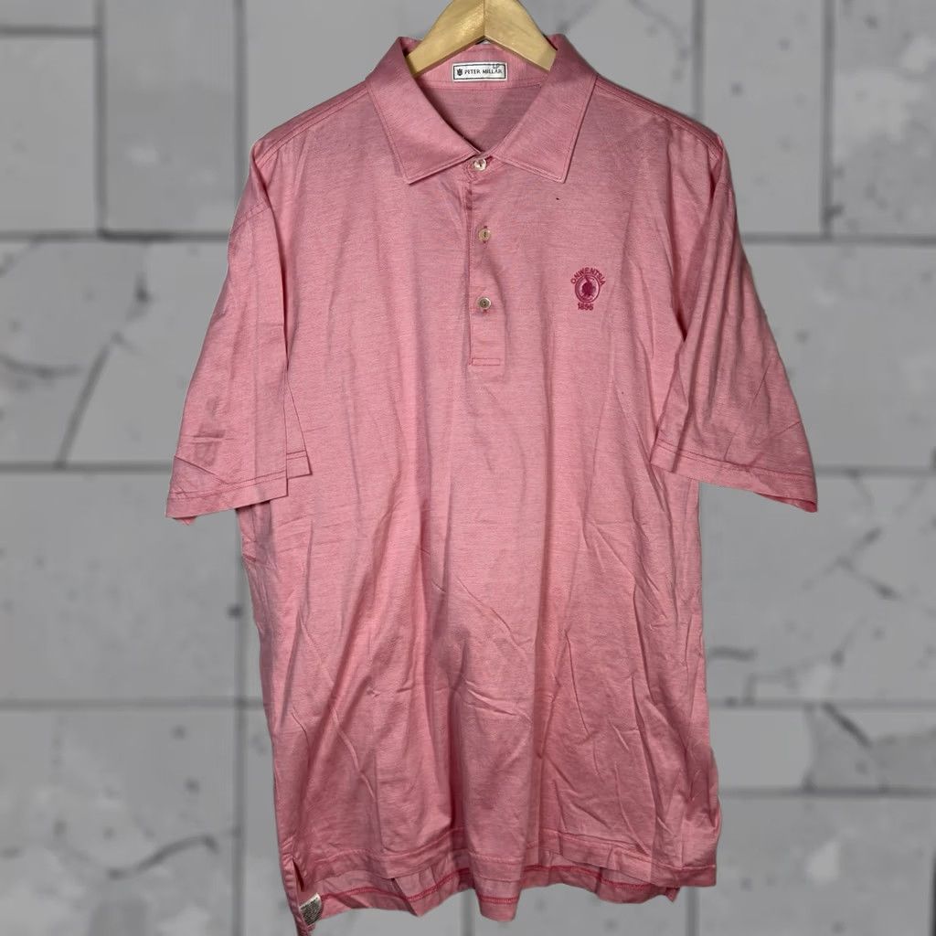 Peter Millar Peter Millar Polo Shirt Mens L Pink 100% Cotton Shirt Size US L / EU 52-54 / 3 - 1 Thumbnail