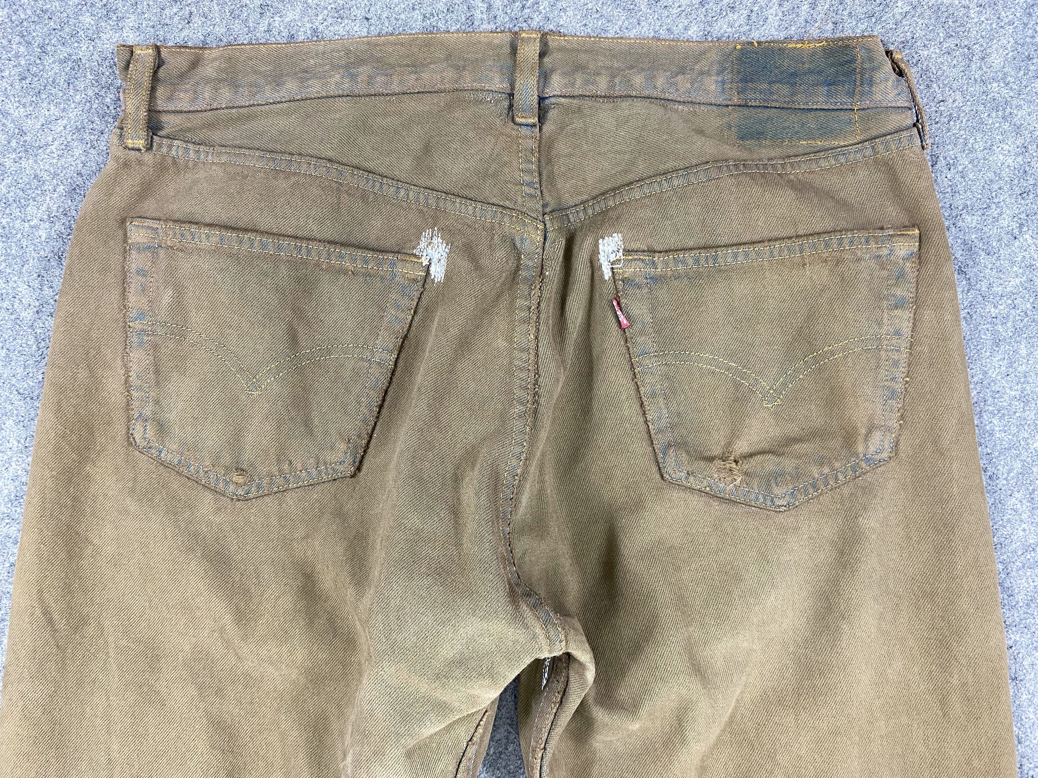 Levi's Earth Tone Vintage Levi's 501 Jeans 35x29 Denim JN1175 Size US 35 - 4 Thumbnail