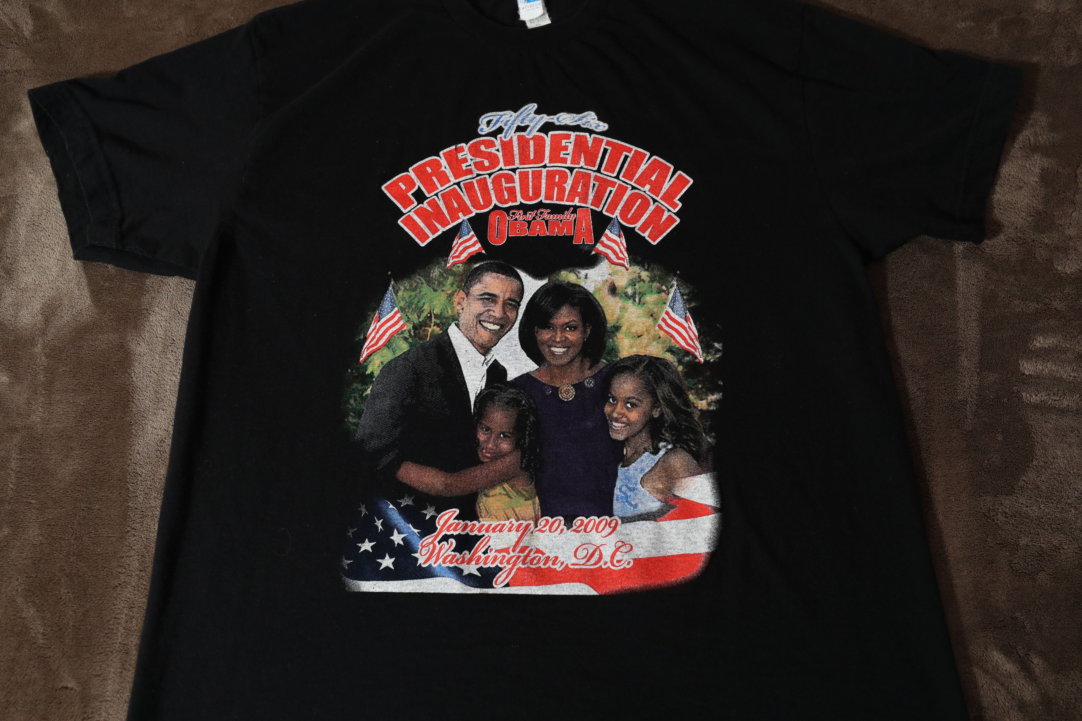 Vintage Obama First Family Presidential Inauguration 2009 Tee (XL) Size US XL / EU 56 / 4 - 3 Thumbnail