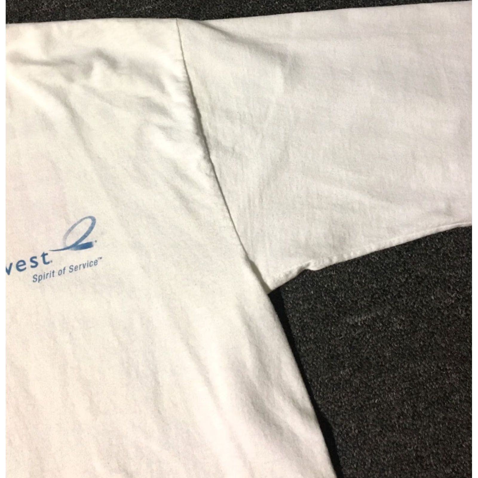 Apple VINTAGE Qwest Go The Extreme Sales Rep Shirt L White Cotton Mens T-Shirt 90s Grunge Telephone Apple Retro Size US L / EU 52-54 / 3 - 7 Thumbnail