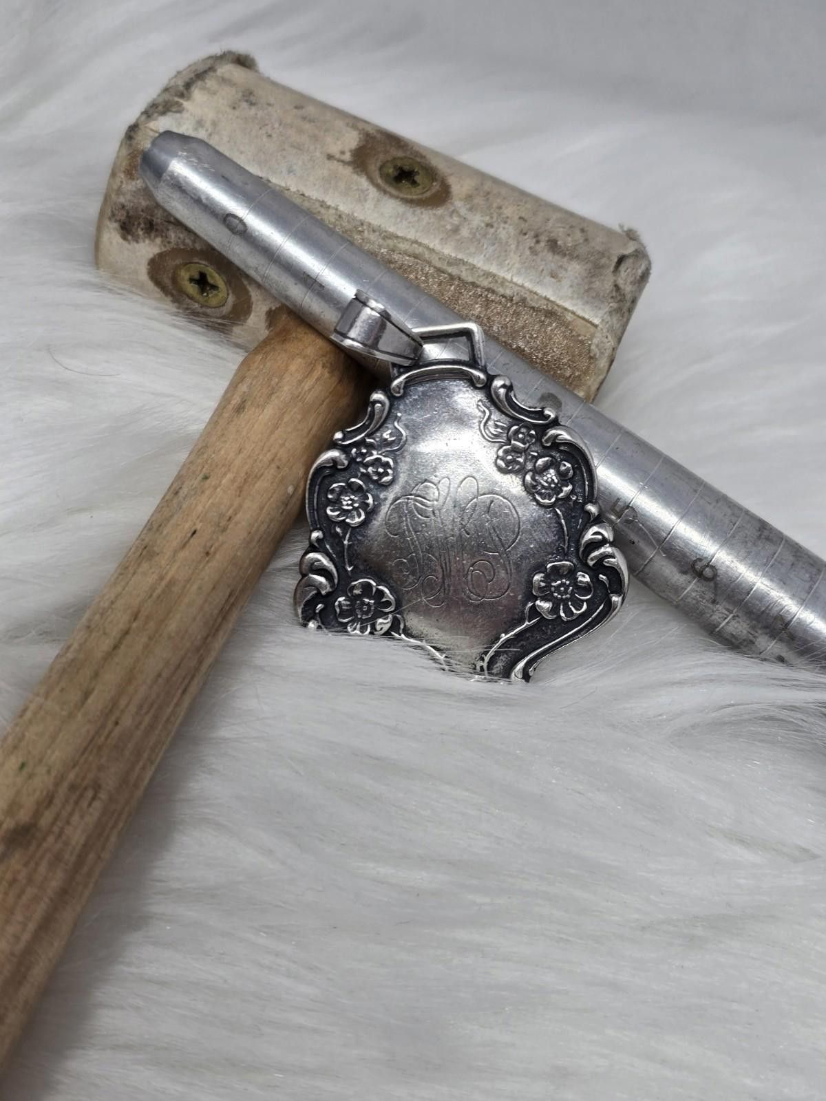 Free People Vintage Foree Sterling Silver Floral Pendant 925 Size ONE SIZE - 4 Thumbnail