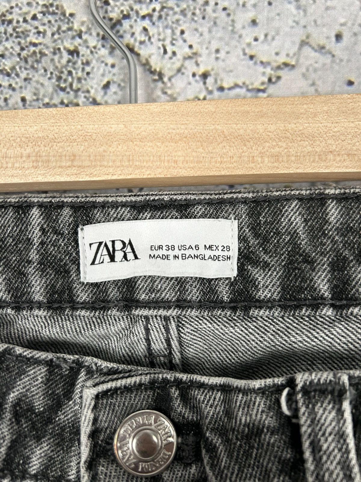 Other Zara Washed Grey Distressed Jeans Denim Punk Skate Grunge Size US 28 / EU 44 - 7 Thumbnail