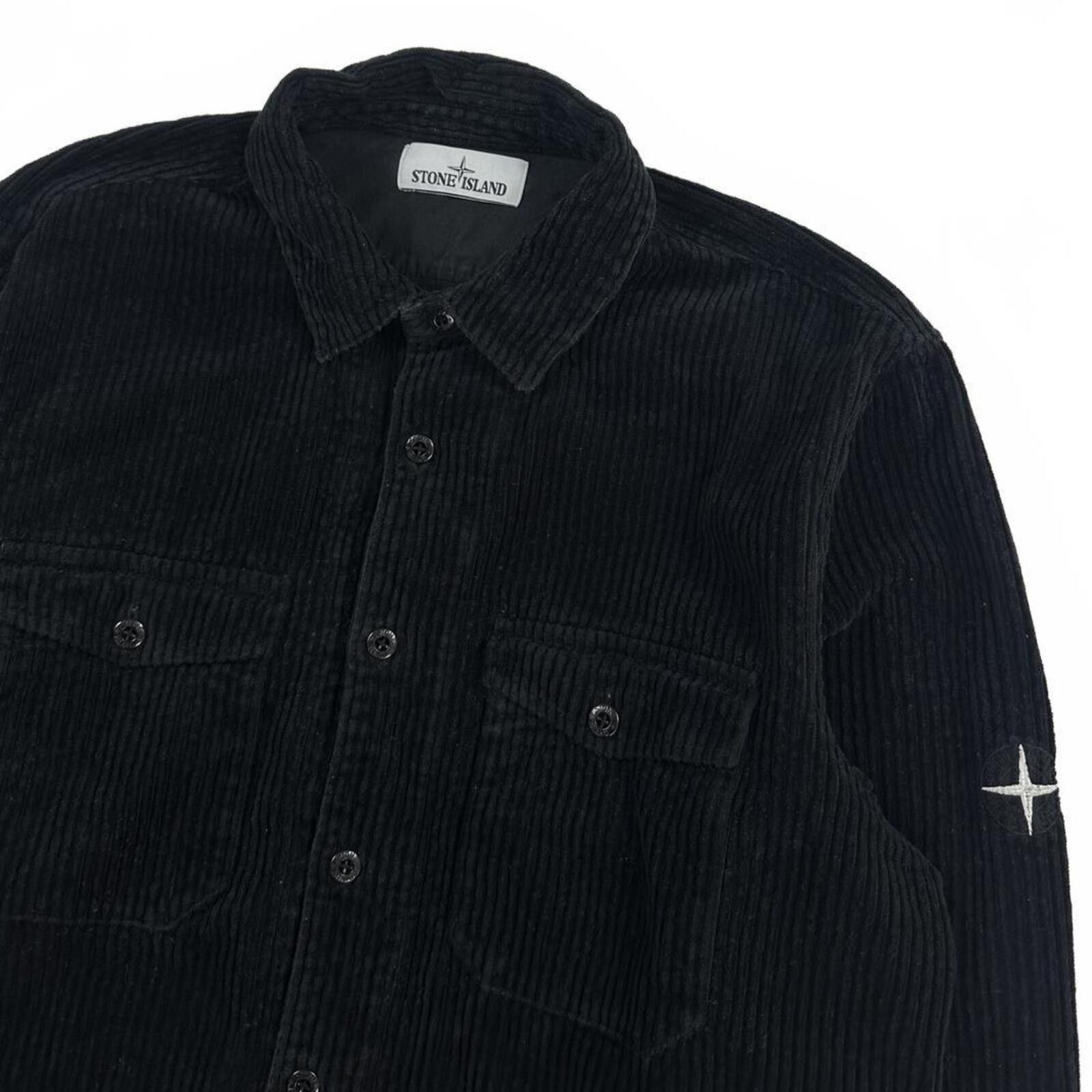 Stone Island Stone Island Jumbo Cord Button Up Overshirt Black Large Size US L / EU 52-54 / 3 - 2 Thumbnail