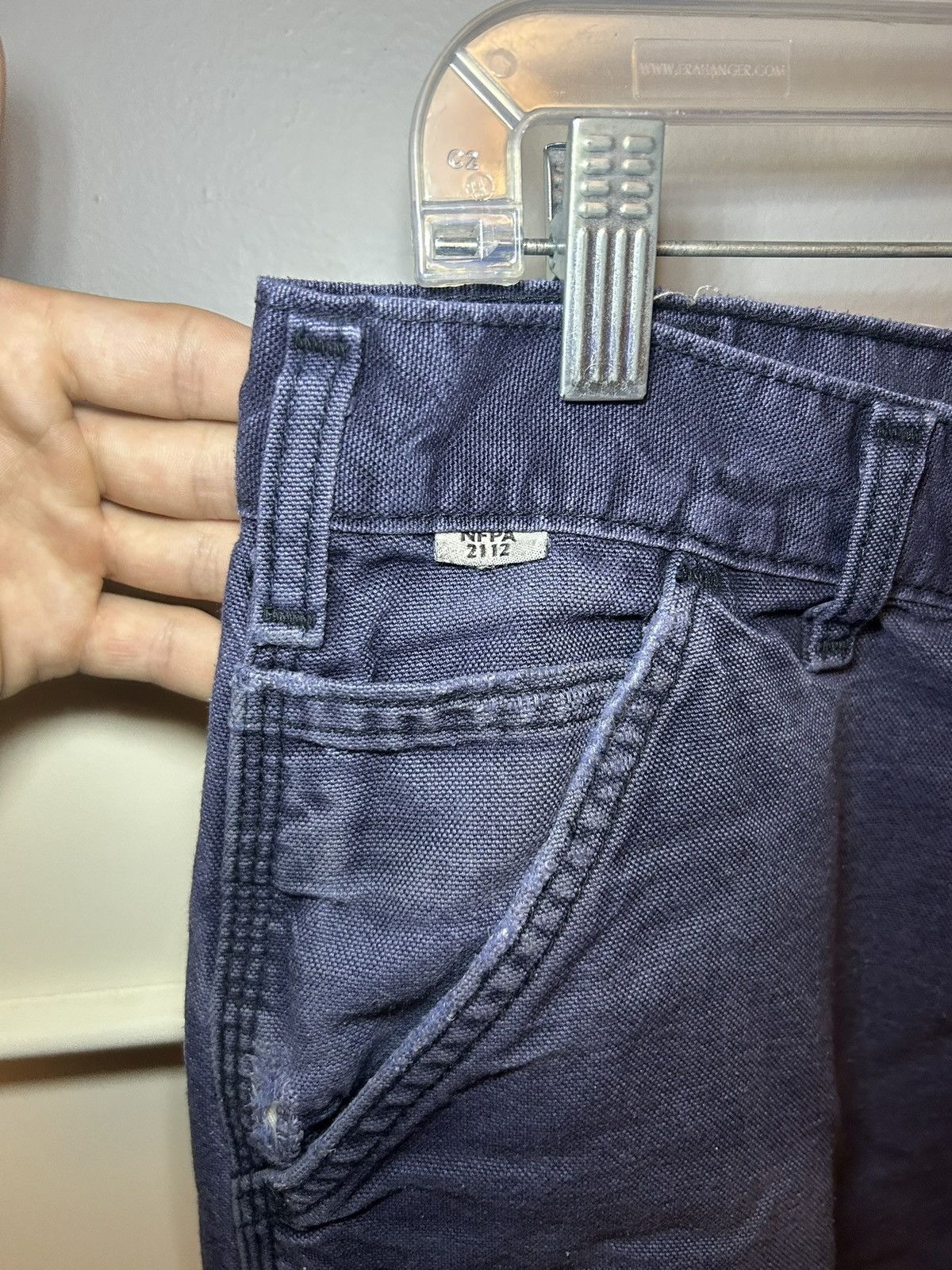 Carhartt × Vintage Vintage Carhartt Flame Resistant distressed baggy jeans Size US 34 / EU 50 - 9 Thumbnail
