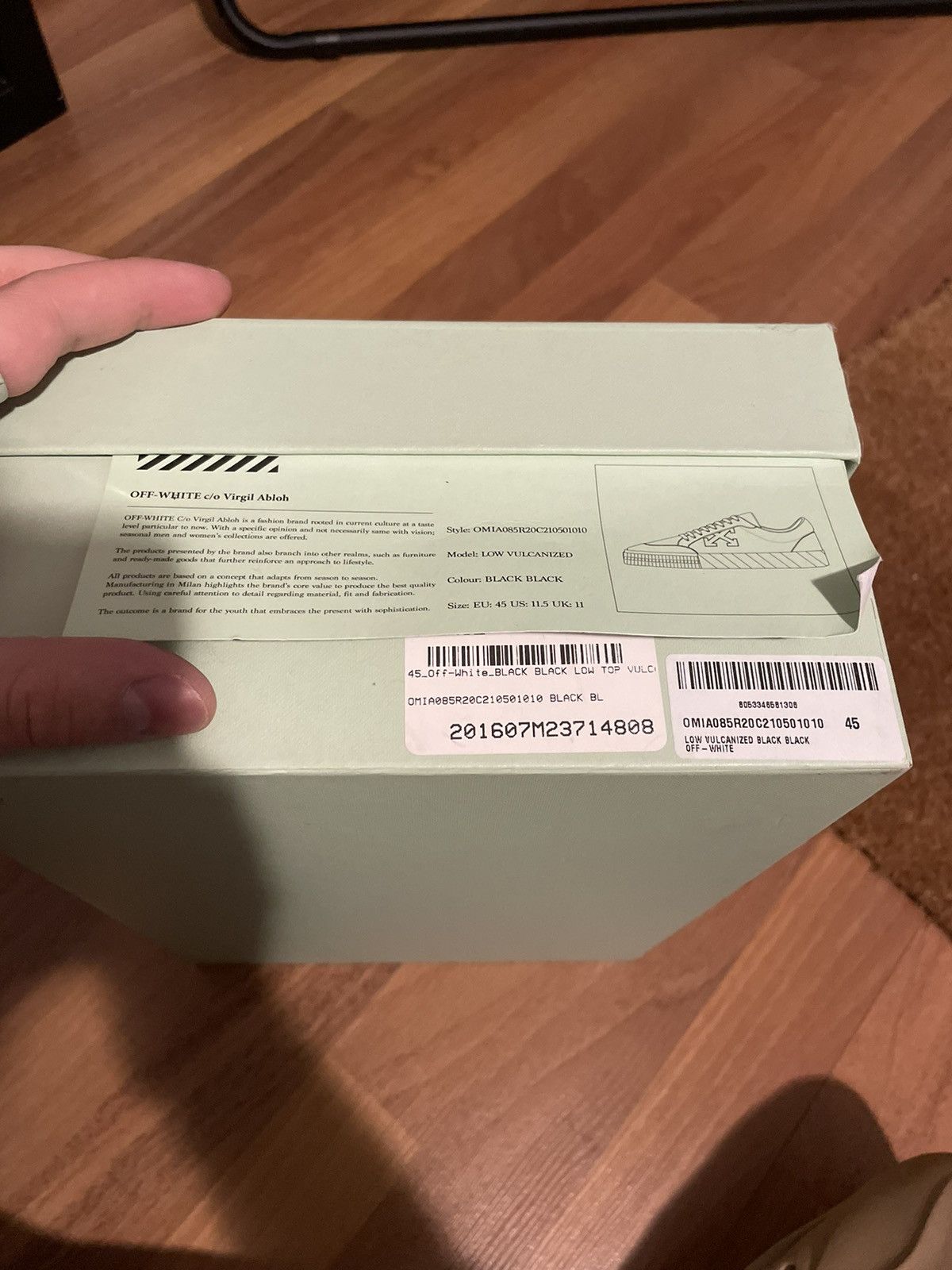 Off-White Off-white Low Volcanized Sneakers Size US 12 / EU 45 - 10 Thumbnail