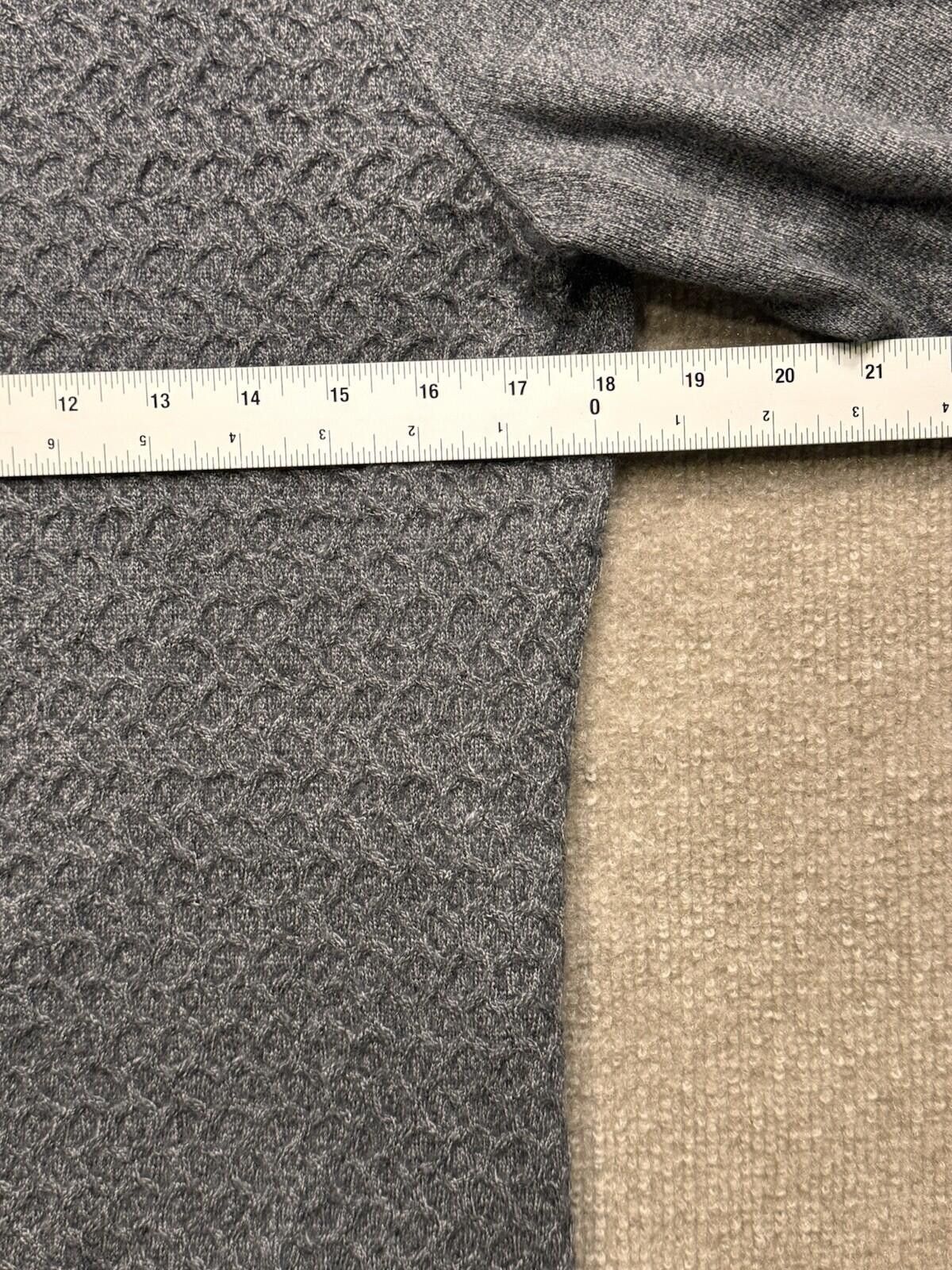Joseph Abboud Joseph Abboud Men's Lg Gray Knit Quarter Zip Gray [713] Size US L / EU 52-54 / 3 - 7 Thumbnail