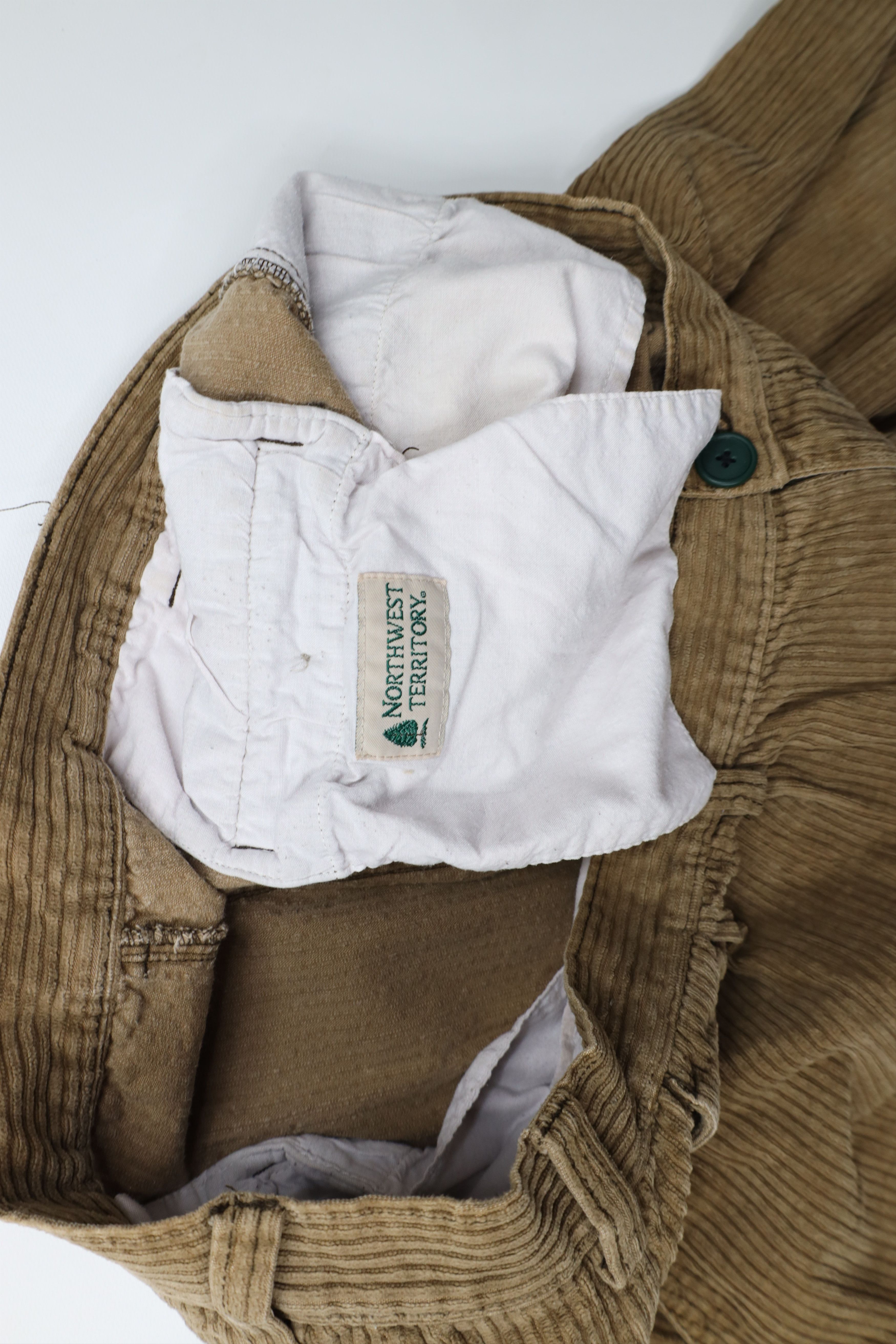 Vintage Vintage 90s Streetwear Wide Leg Corduroy Chino Pants Brown Size US 38 / EU 54 - 9 Thumbnail