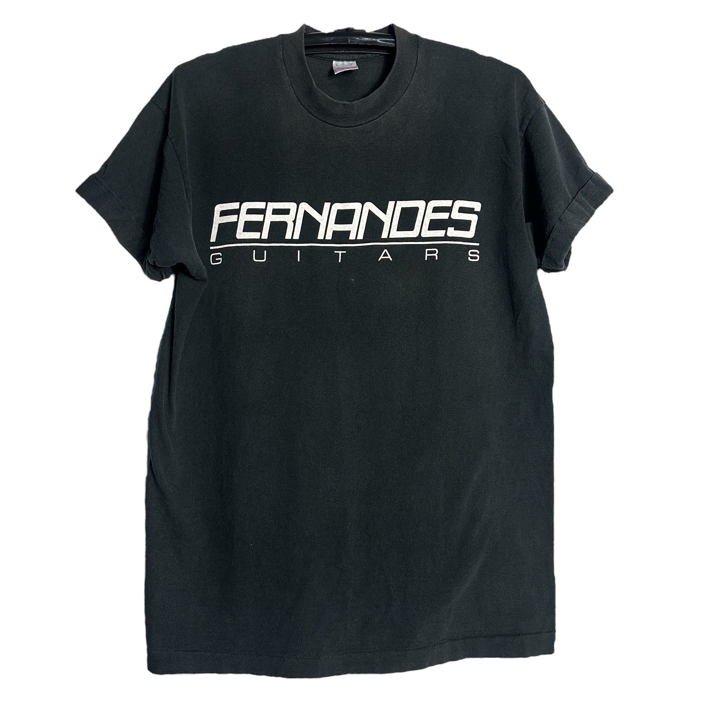 Fruit Of The Loom × Vintage 🔥RARE🔥Vintage Fernandes Guitars Spell Out T-shirt Size US L / EU 52-54 / 3 - 1 Thumbnail
