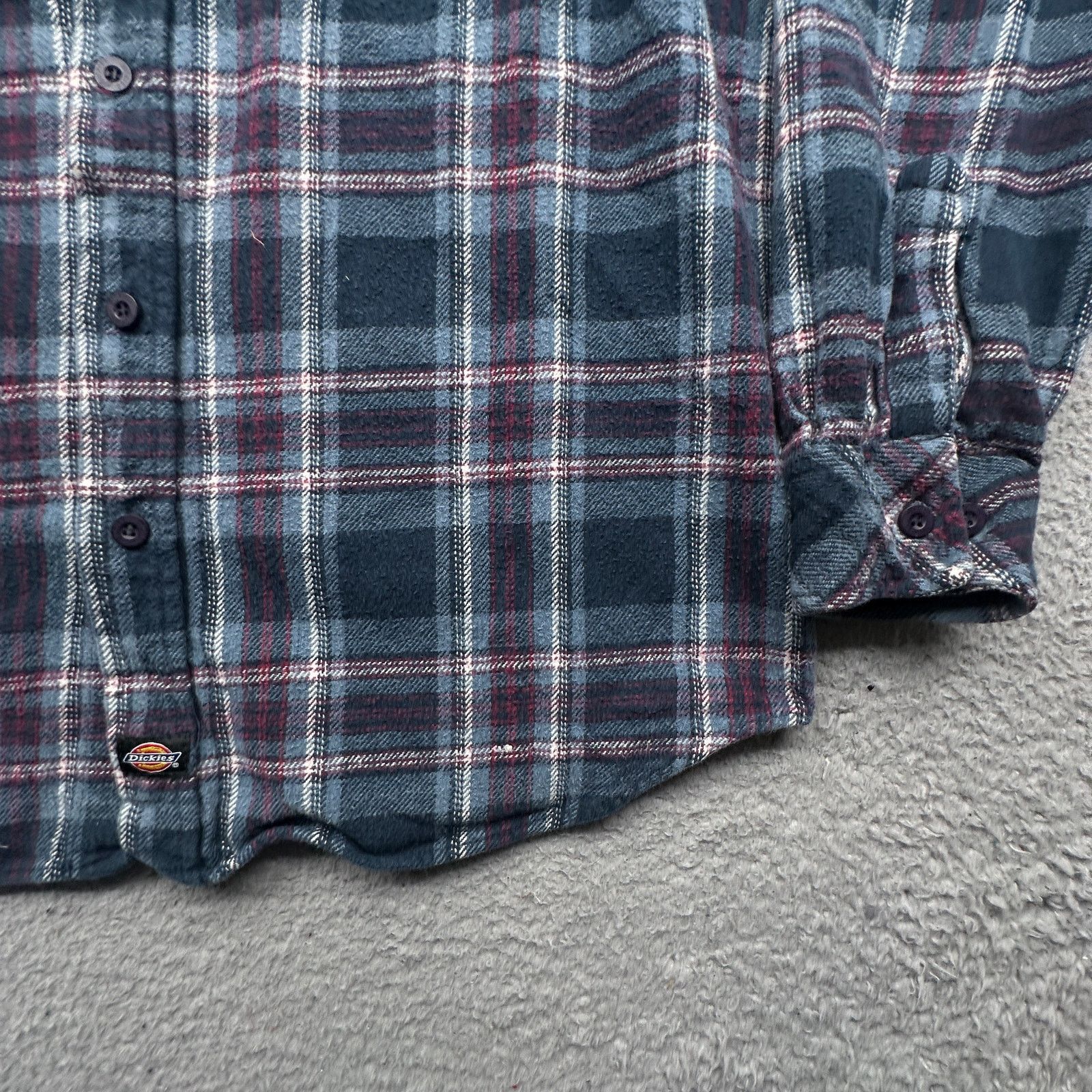 Dickies Vintage Dickies Flannel Button Plaid Blue Shirt Mens Large Size US L / EU 52-54 / 3 - 8 Thumbnail