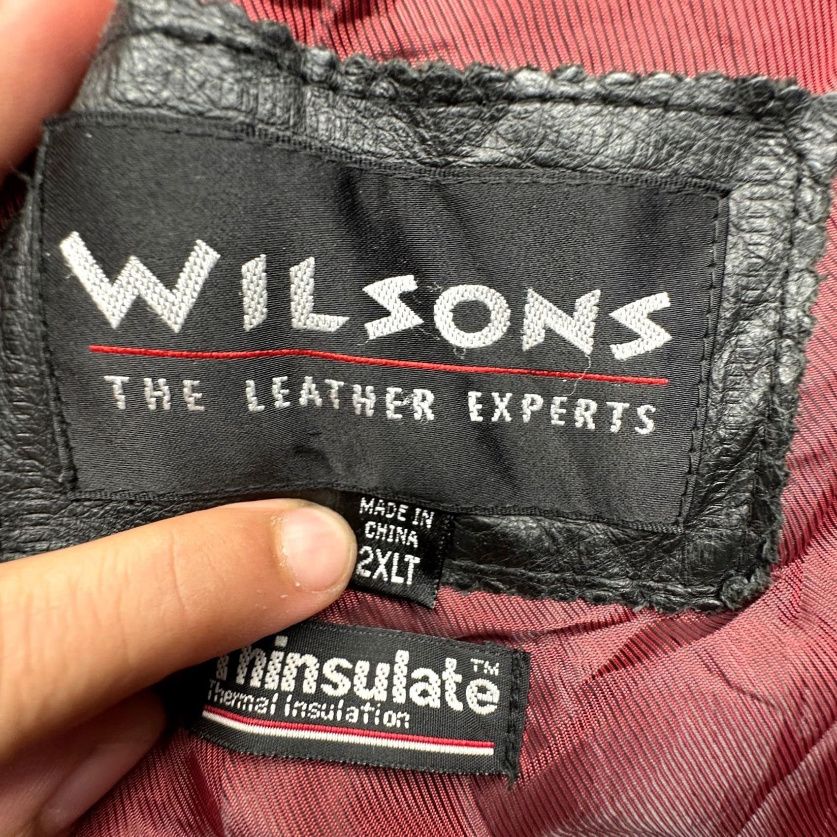 Vintage VINTAGE Wilsons Leather Thinsulate Jacket Men 2XLT Black Removable Liner Bomber Jacket/Bomber Mens 2XL Black Thinsulate Leather Bomber Jacket Size US XXL / EU 58 / 5 - 3 Thumbnail