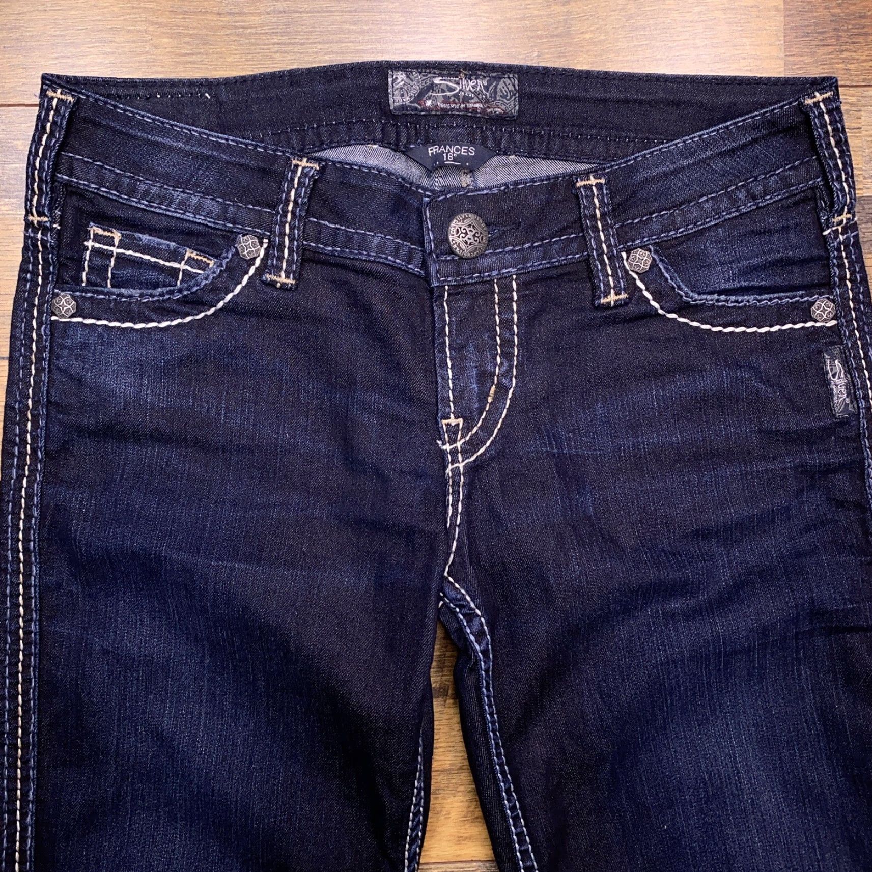 Silver Jeans Co. Silver Jeans Jeans 27x33 Low Rise Stretch Bootcut Women Regular Blue 5-Pocket Denim Cotton Blend Modern Vintage: No Size 27" / US 4 / IT 40 - 4 Thumbnail