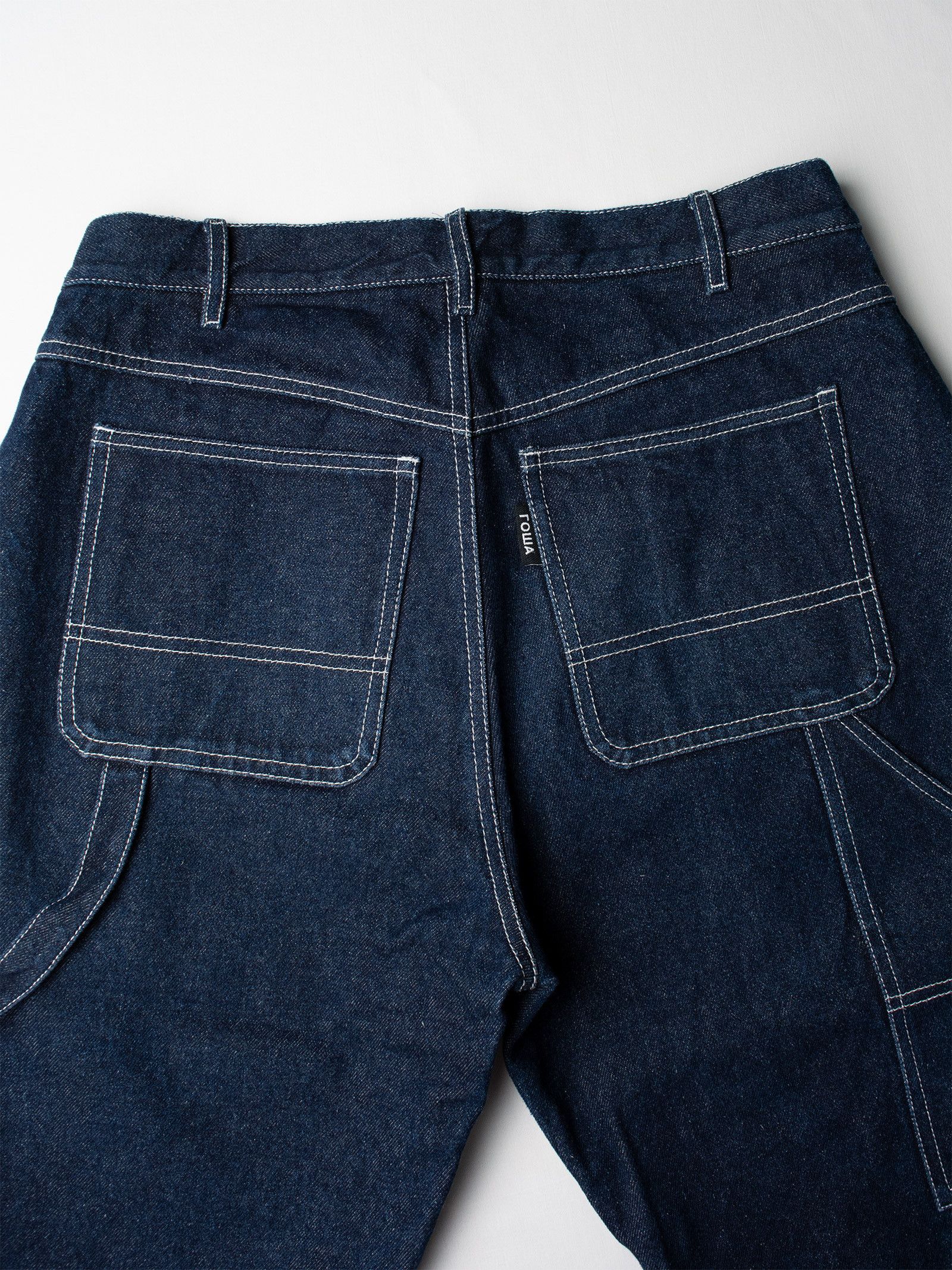 Gosha Rubchinskiy S/S 2018 oversized denim carpenter shorts