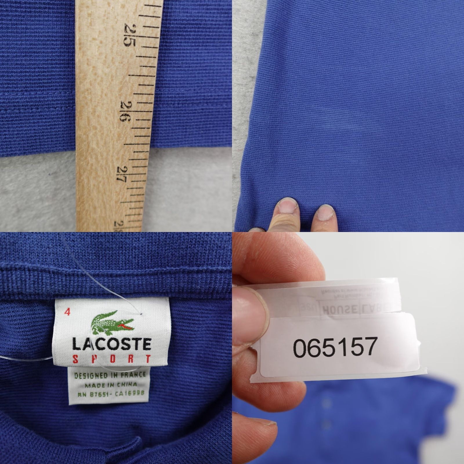 Lacoste VINTAGE Lacoste Polo Shirt Mens M Blue 100% Cotton Short Sleeve Preppy Croc Embroidered Y2K Mens Size US M / EU 48-50 / 2 - 8 Thumbnail