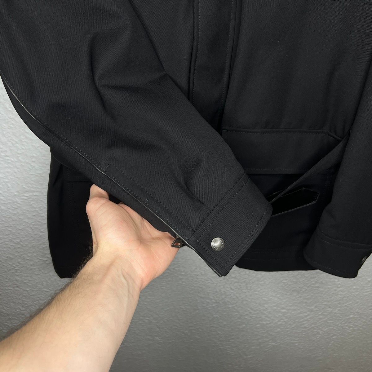 Prada Prada Milano Military Jacket Belted Coat Black Wool Designer Size US M / EU 48-50 / 2 - 4 Thumbnail