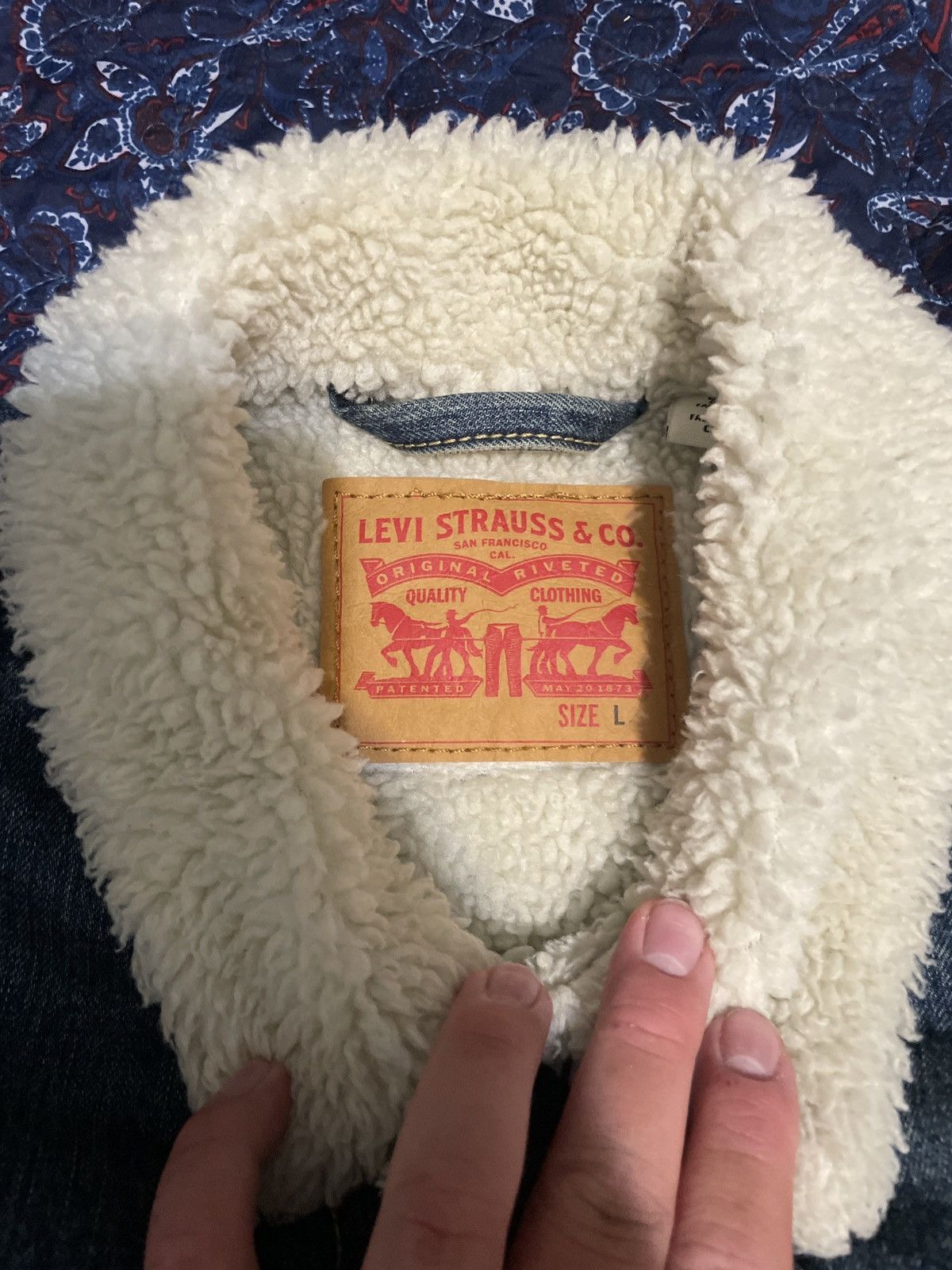 Levi's Levis Sherpa Lined Denim Jacket Size US L / EU 52-54 / 3 - 2 Thumbnail