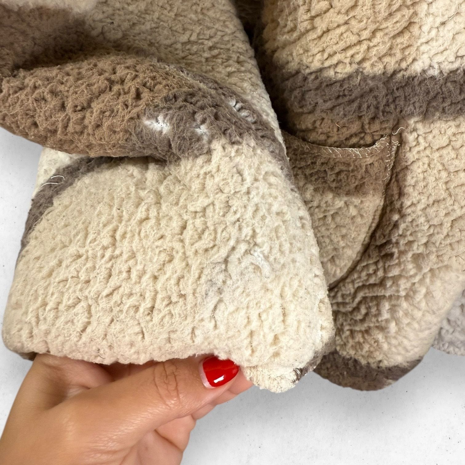 Other Sweet Rain Fuzzy Teddy Cardigan Open Front Hooded Brown L Size L / US 10 / IT 46 - 5 Thumbnail